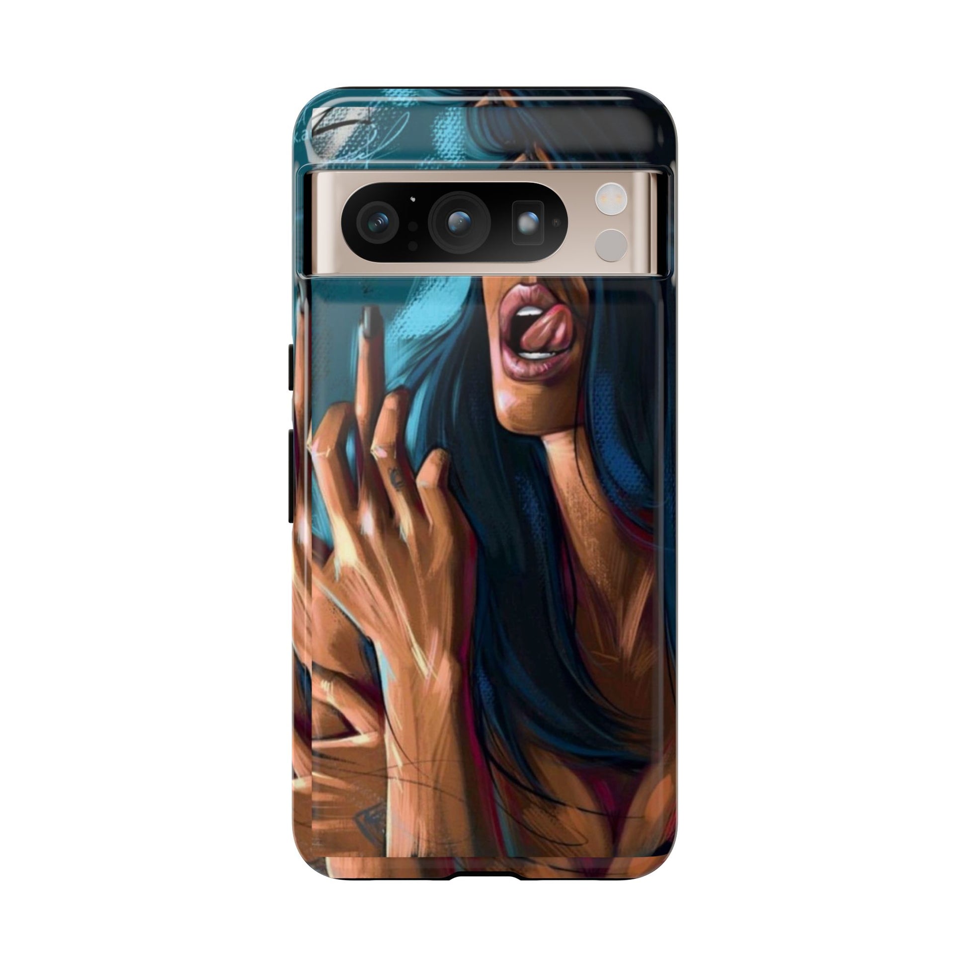 Tough Girl Theme Urban Design Cases for iPhones, Samsung, and Pixel