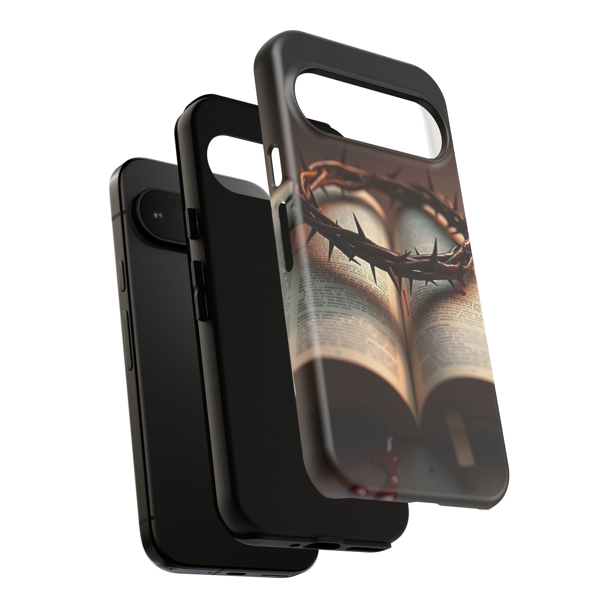 Crown of Thorns and Bible Christian Tough Cases for iPhones, Samsung, and Pixel