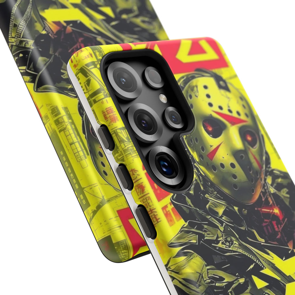 Cyberpunk X Jason Voorhees Tough Cases for iPhones, Samsung, and Pixel