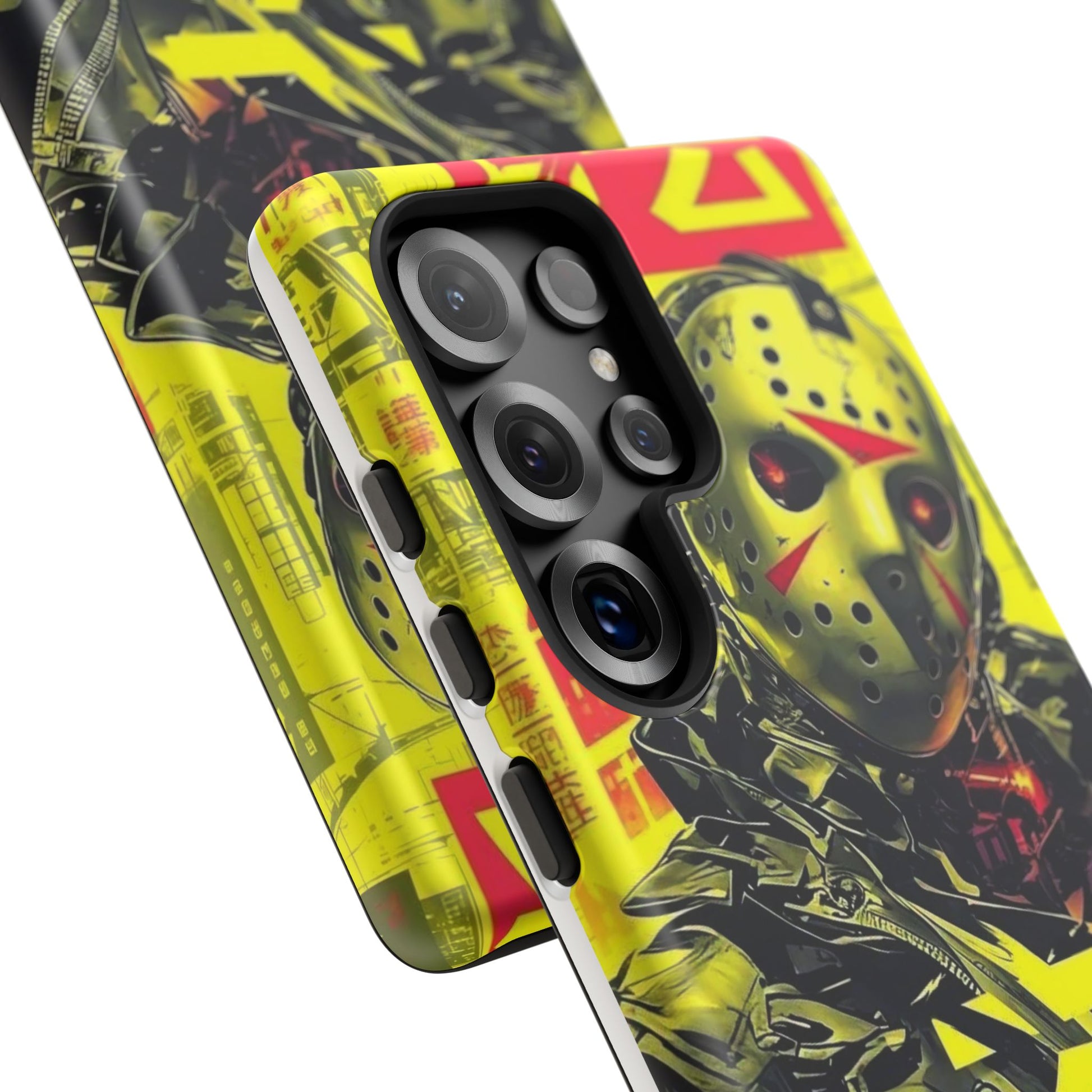Cyberpunk X Jason Voorhees Tough Cases for iPhones, Samsung, and Pixel