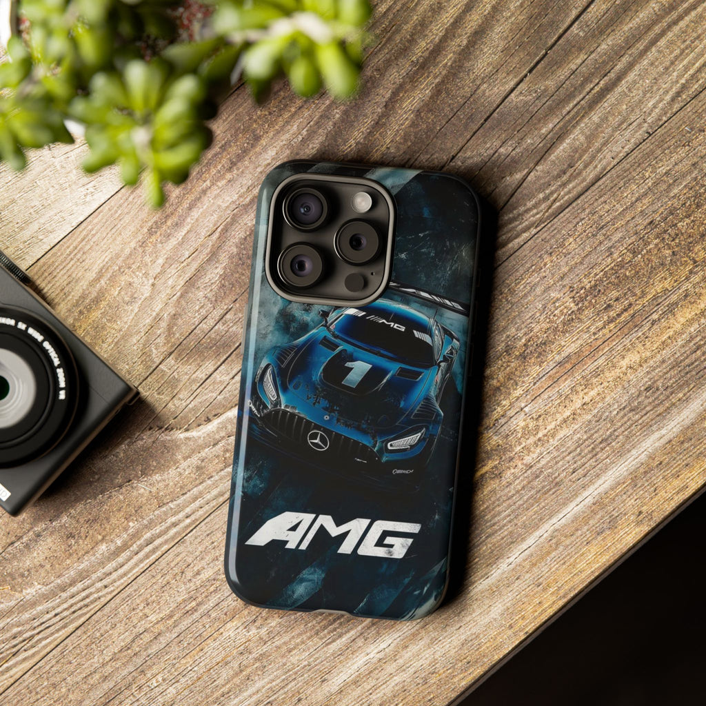 Mercedes AMG Racing Car Tough Cases for iPhones, Samsung, and Pixel