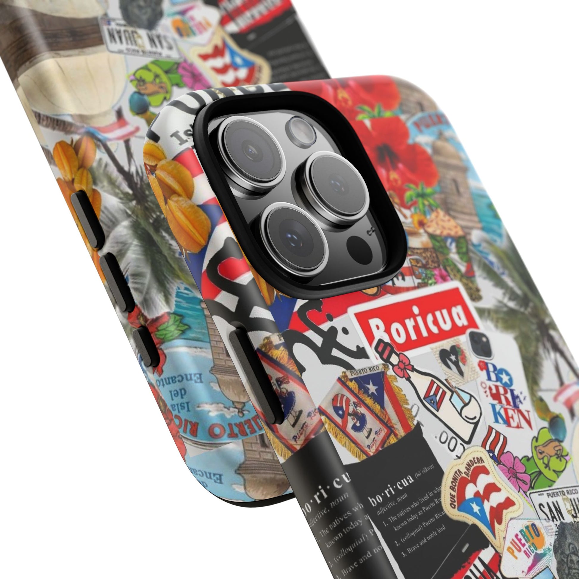 Puerto Rico Boricua Art Tough Cases for iPhones, Samsung, and Pixel