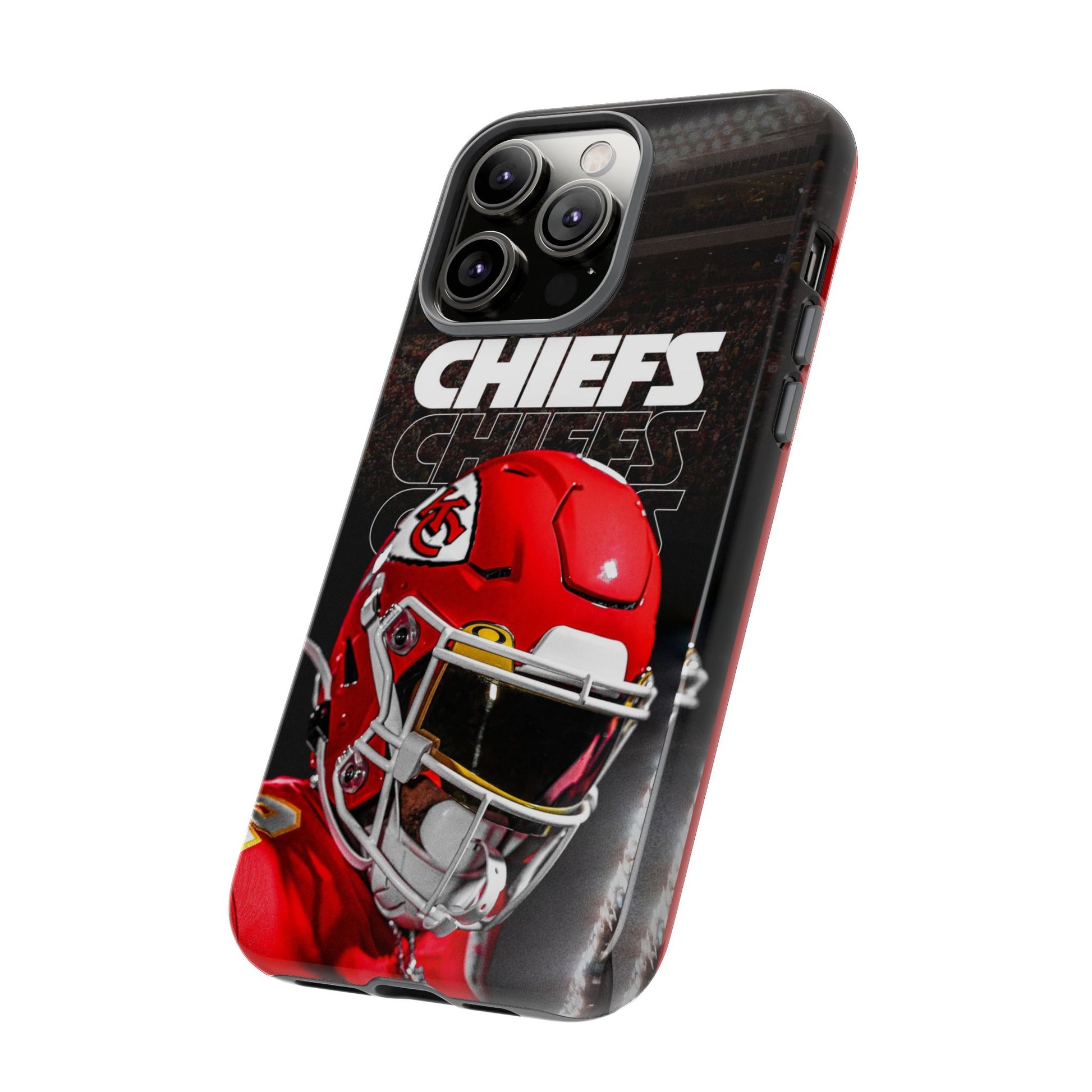 Kansas City Chiefs Football Helmet Logo Tough Cases for iPhones, Samsung, and Pixel