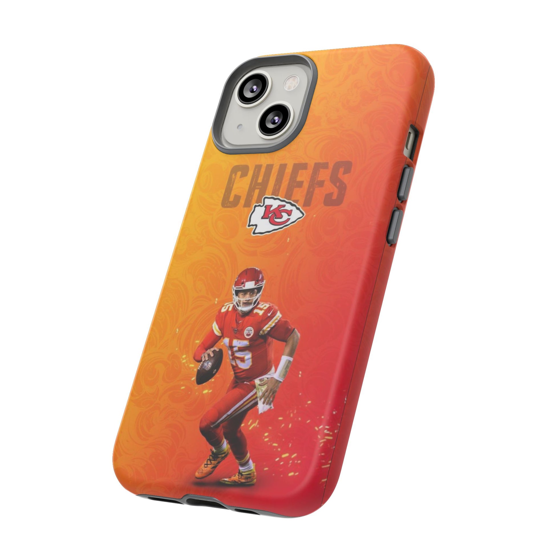 Kansas City Chiefs Patrick Mahomes Football Tough Cases for iPhones, Samsung, and Pixel