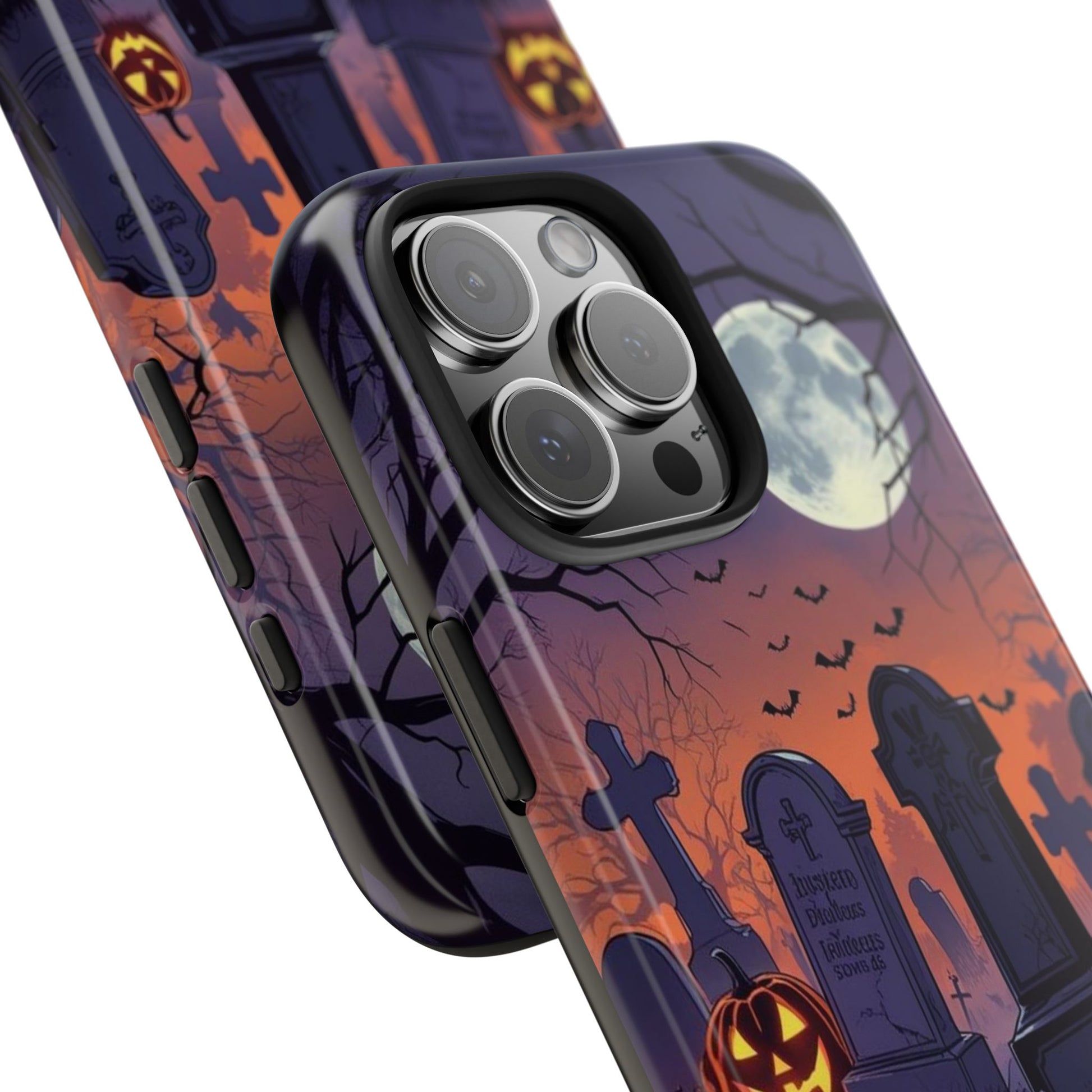 Graveyard Halloween Theme Phone Cases for iPhones & Samsung Phones