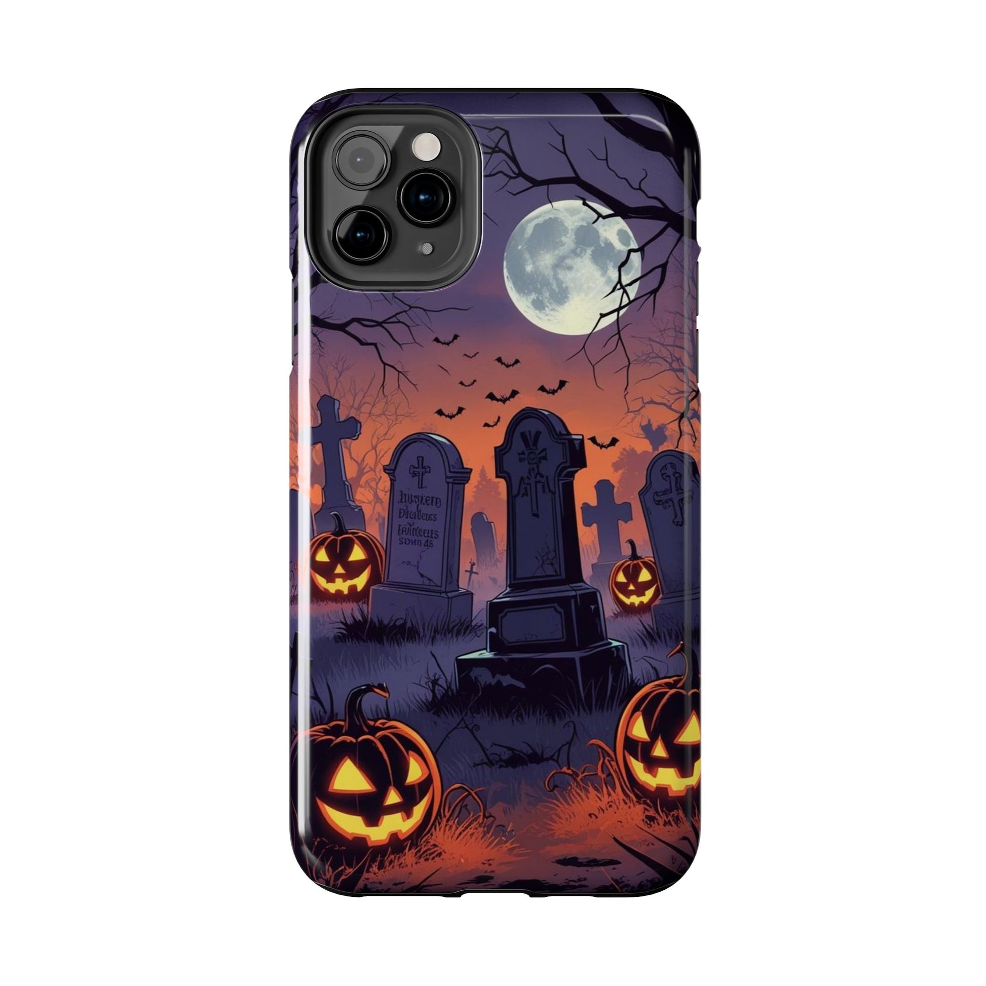 Graveyard Halloween Theme Phone Cases for iPhones & Samsung Phones