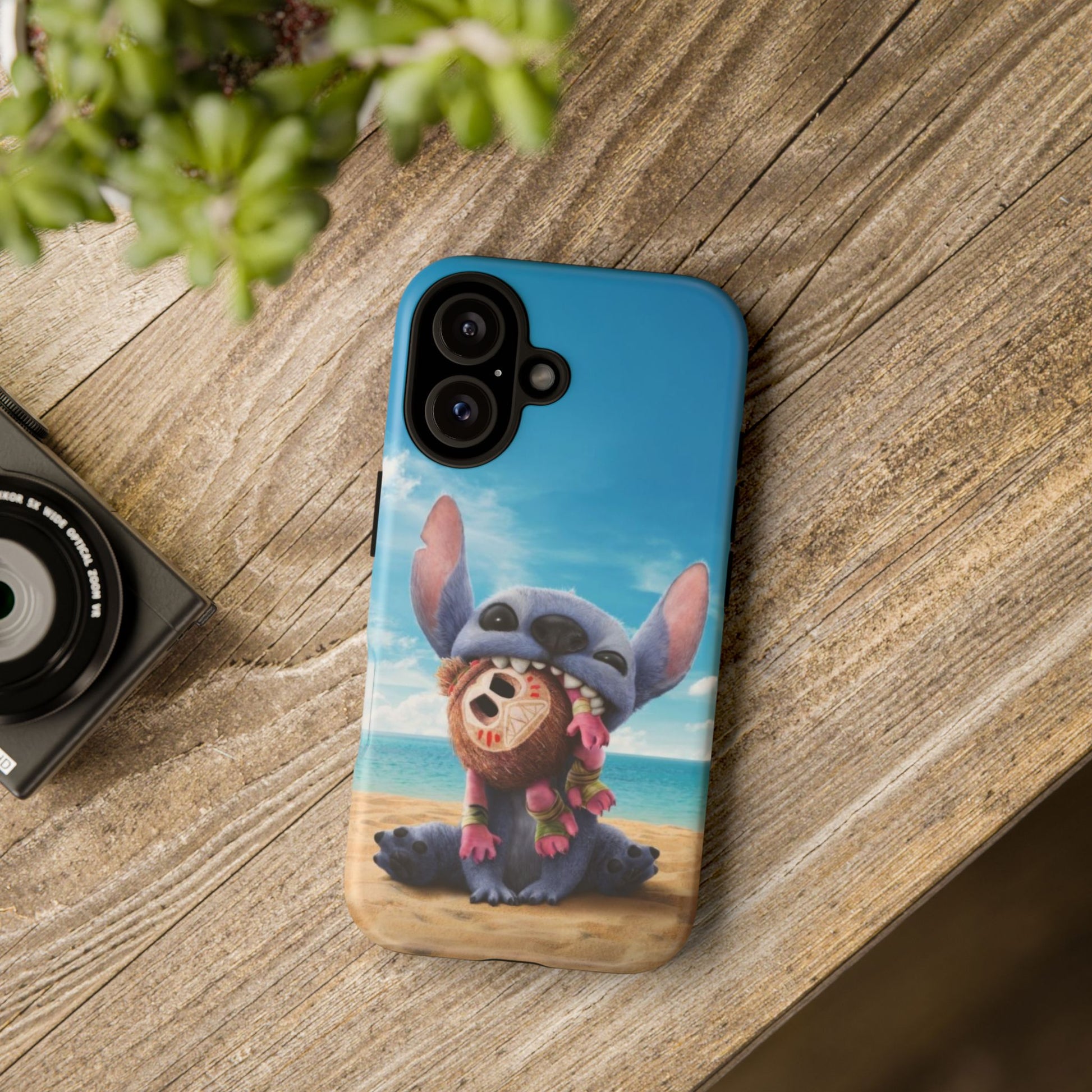 Stitch Beach Sunset Landscape Phone Case for iPhone, Samsung Galaxy, & Pixel Phones
