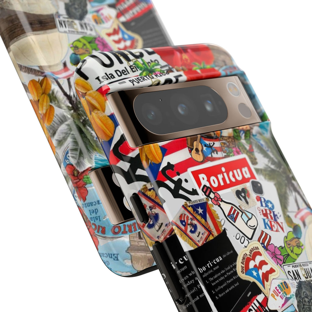 Puerto Rico Boricua Art Tough Cases for iPhones, Samsung, and Pixel