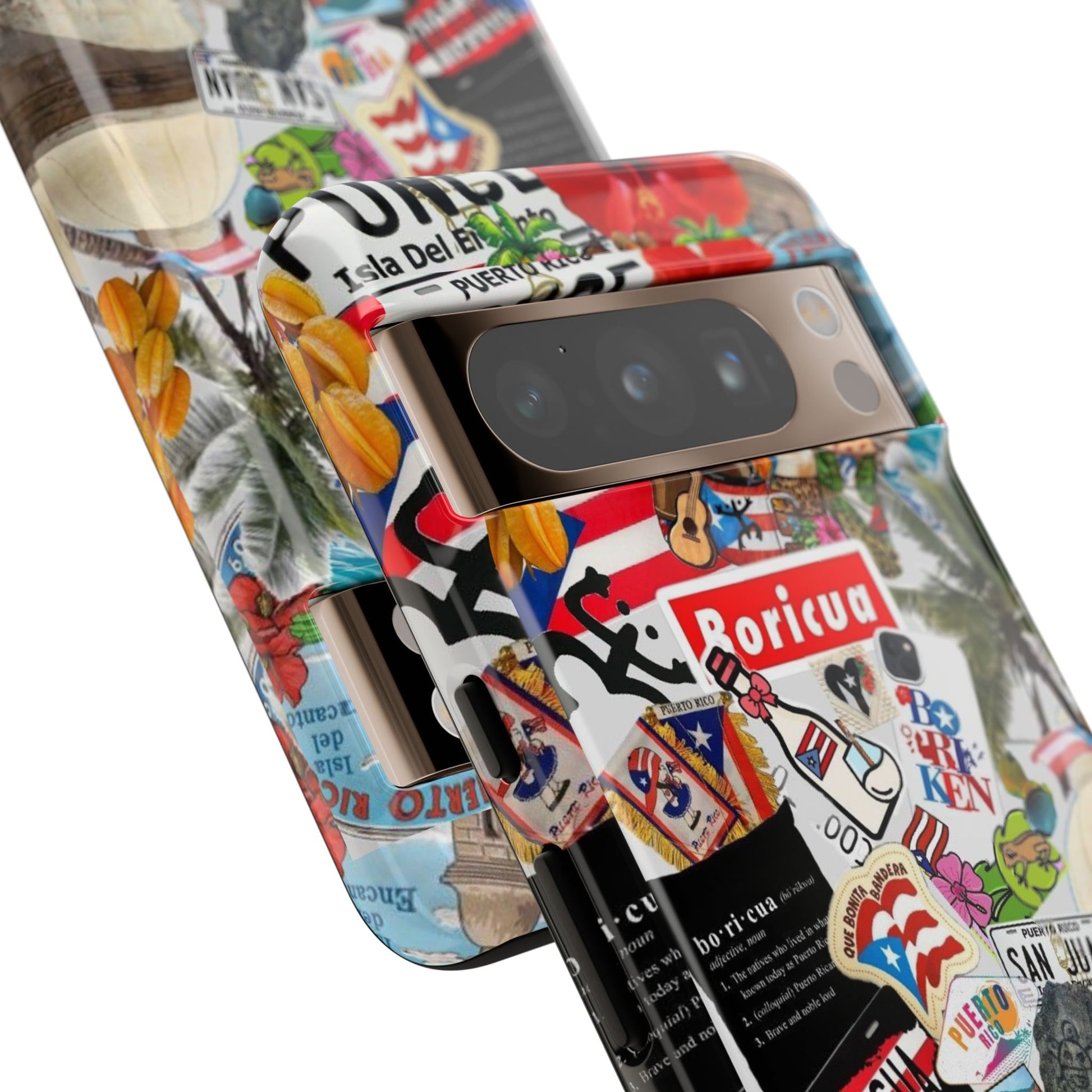 Puerto Rico Boricua Art Tough Cases for iPhones, Samsung, and Pixel