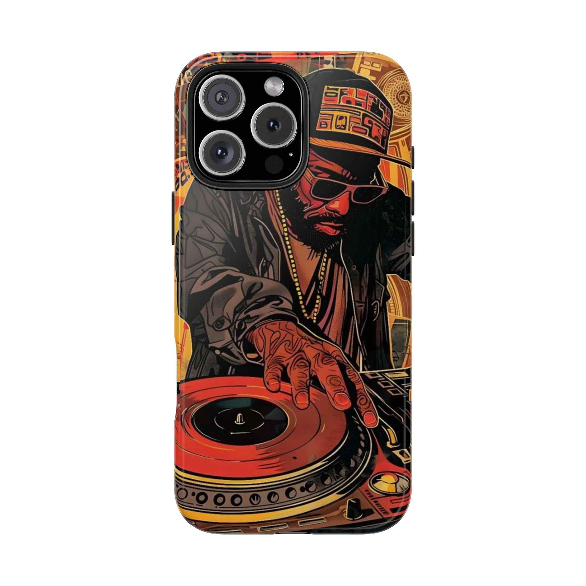 DJ on Turntables Hip Hop Phone Cases for Iphones & Samsung Phones
