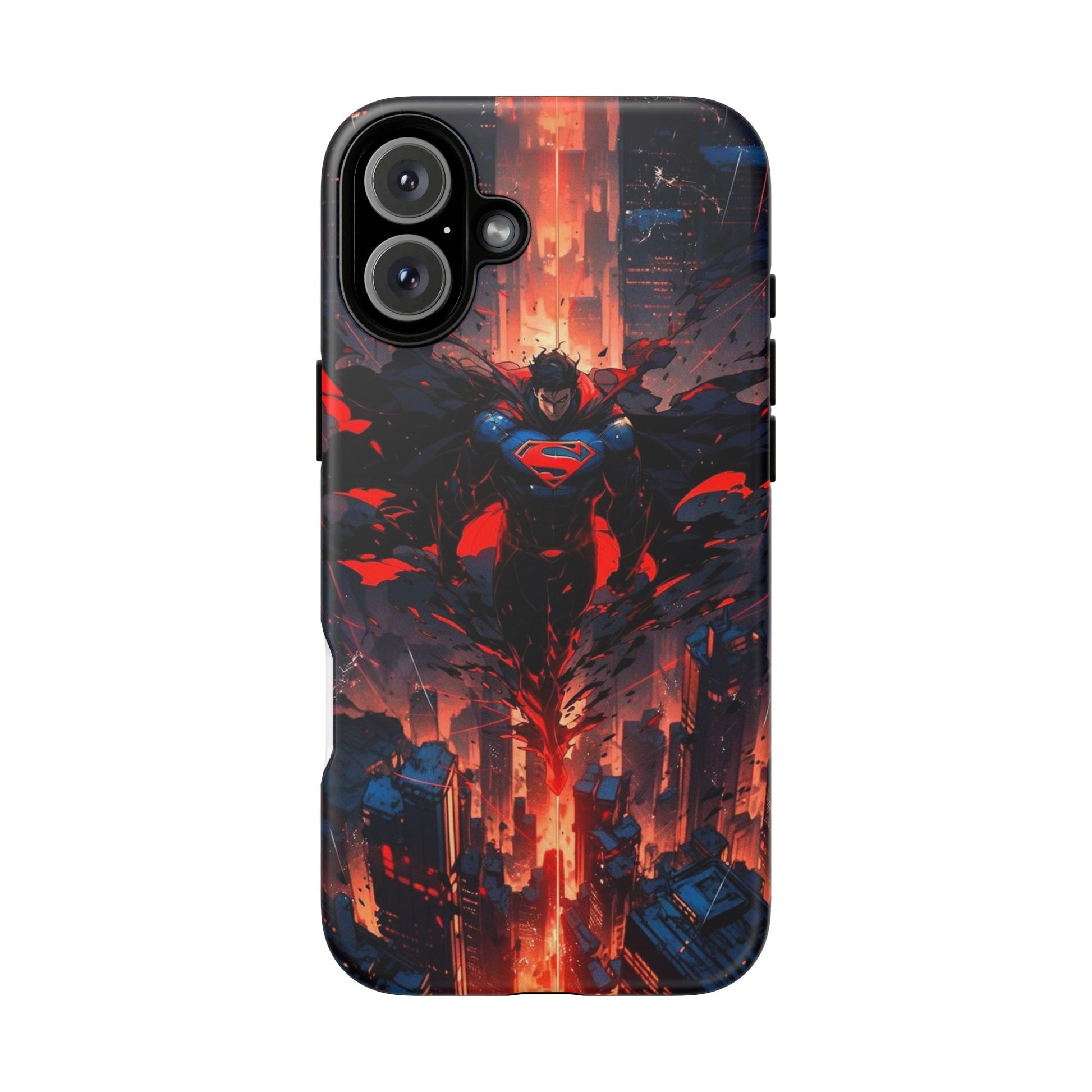 Anime Superman Tough Cases for iPhones, Samsung, and Pixel