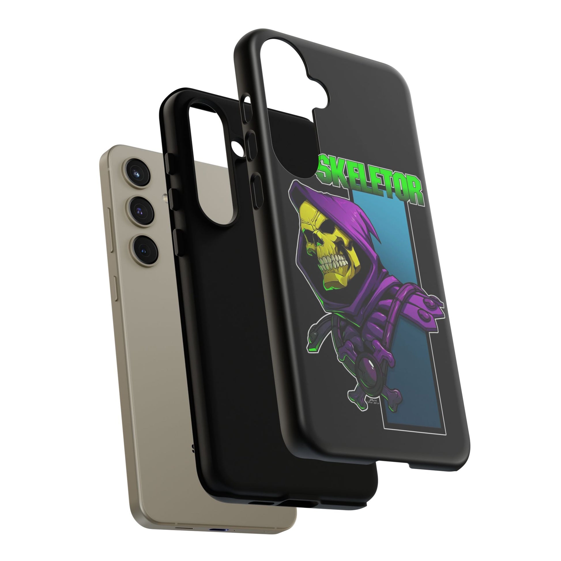 Skeletor Tough Cases for iPhones, Samsung, and Pixel