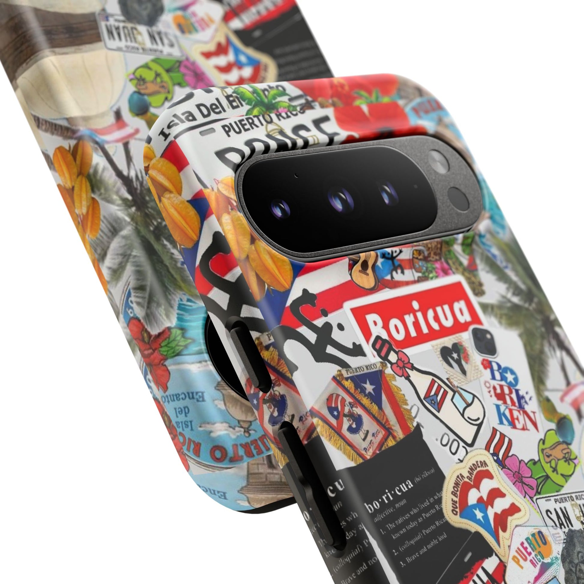 Puerto Rico Boricua Art Tough Cases for iPhones, Samsung, and Pixel