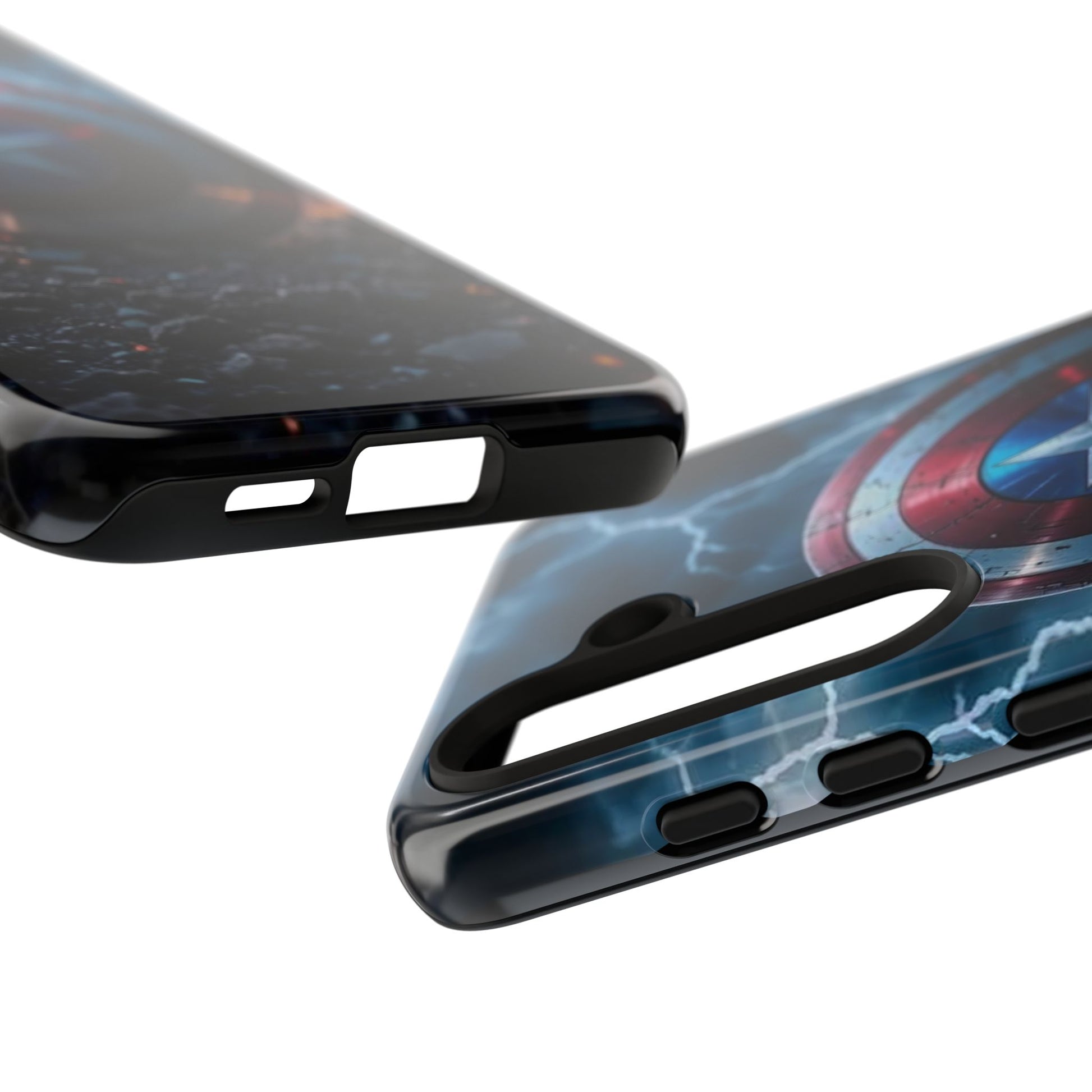 Captain America Shield Tough Cases for iPhones, Samsung, and Pixel