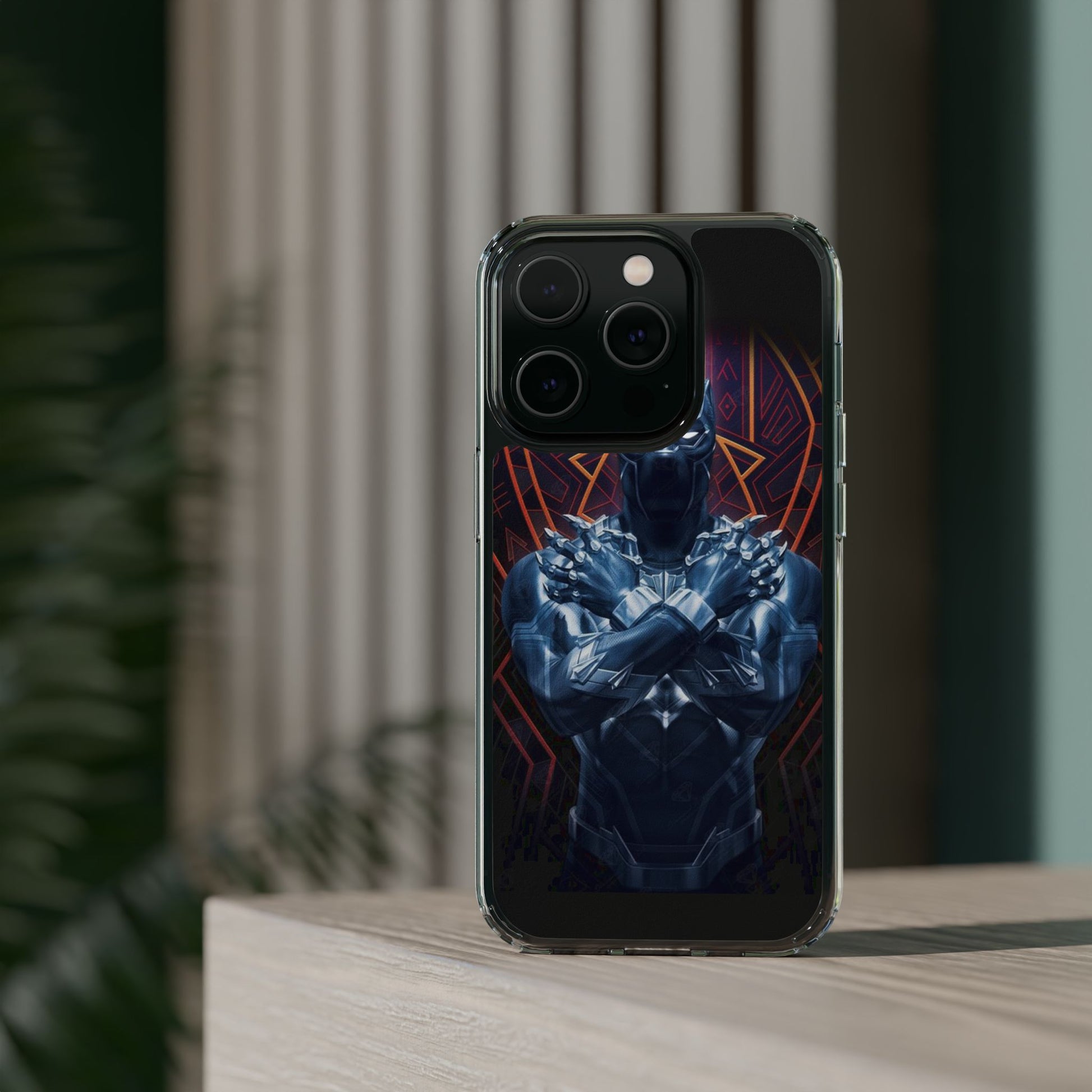Black Panther Super Hero iPhone & Samsung Case, Wireless Charging compatible