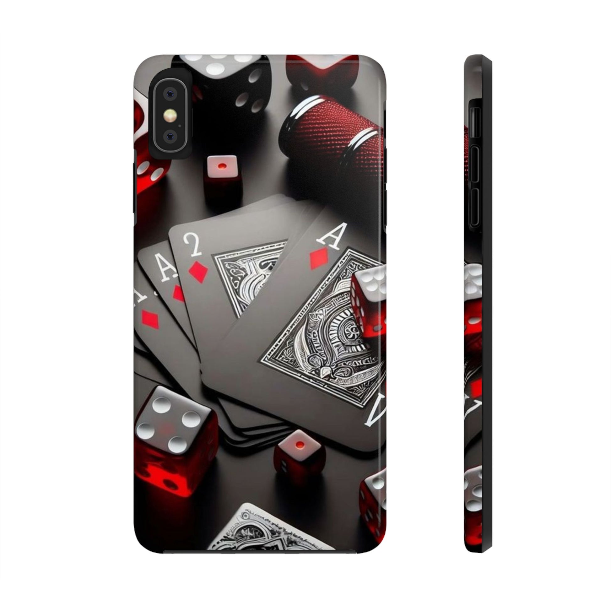 Casino Cards, Dice, and Chips Theme Phone Cases for Iphones & Samsung Phones