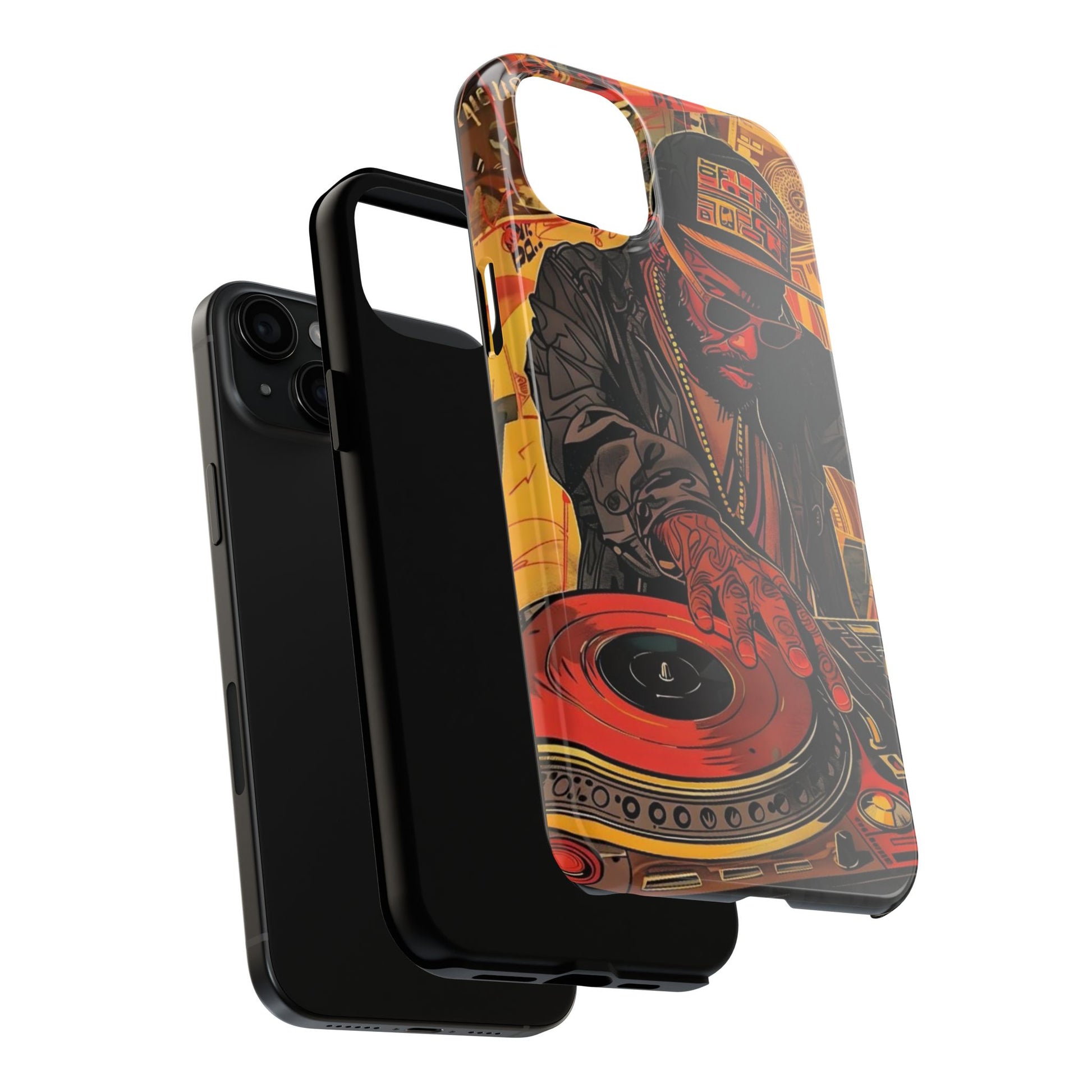 DJ on Turntables Hip Hop Phone Cases for Iphones & Samsung Phones