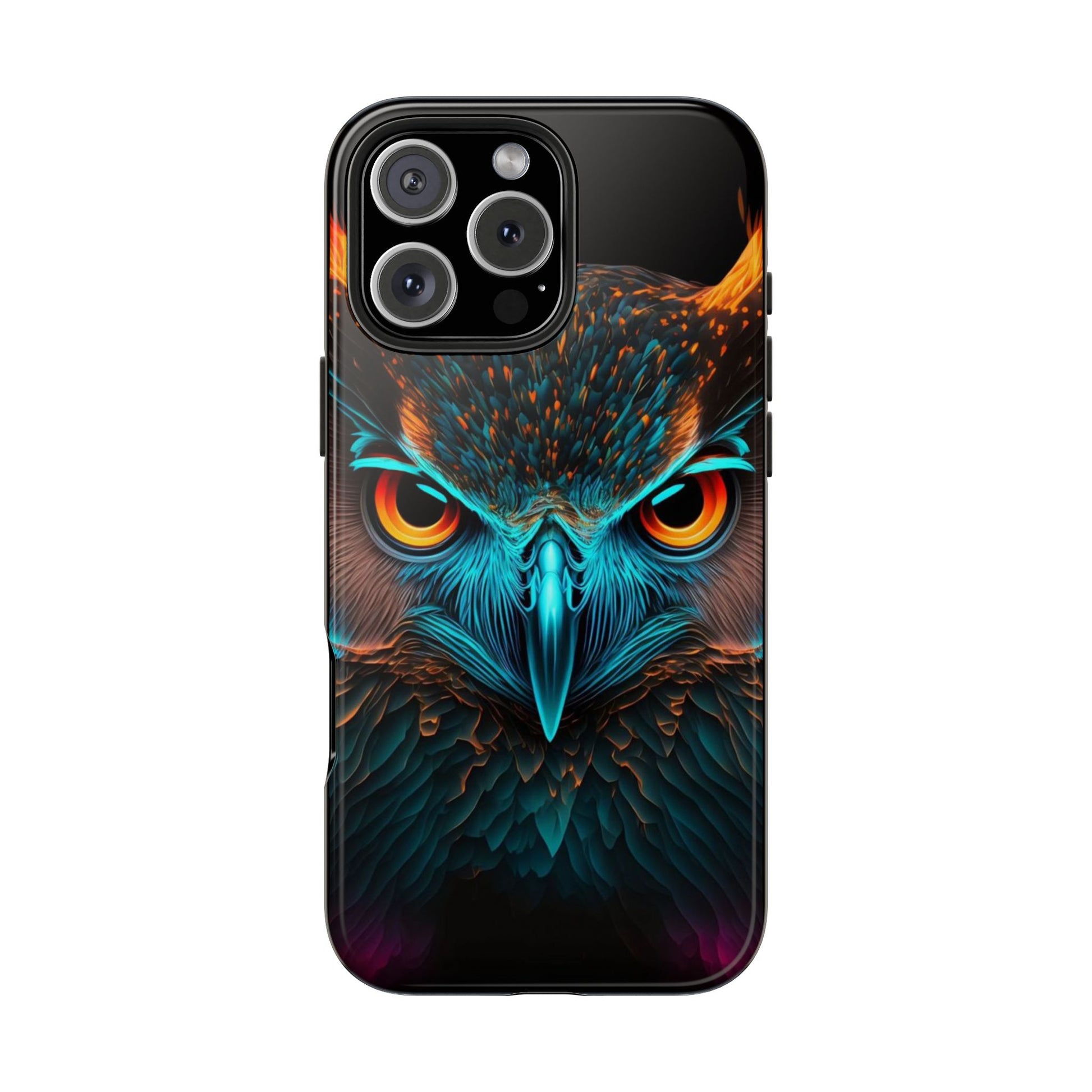 Neon Owl Theme Phone Cases for iPhones & Samsung Phones