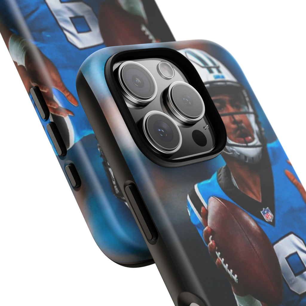 Carolina Panthers Bryce Young Football Tough Cases for iPhones, Samsung, and Pixel