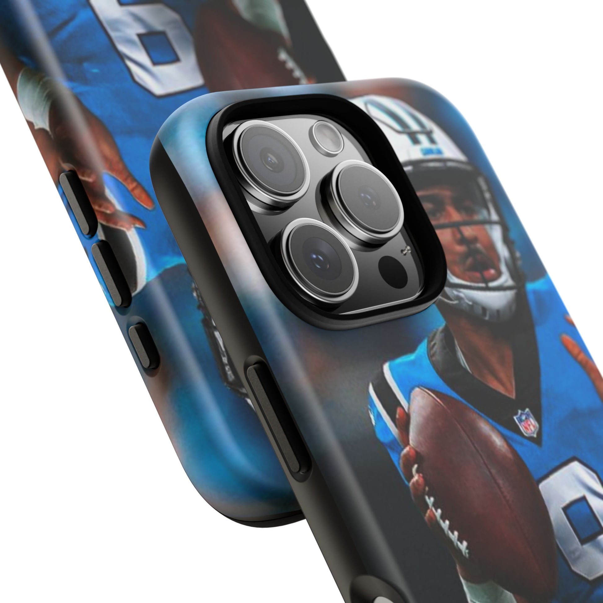 Carolina Panthers Bryce Young Football Tough Cases for iPhones, Samsung, and Pixel