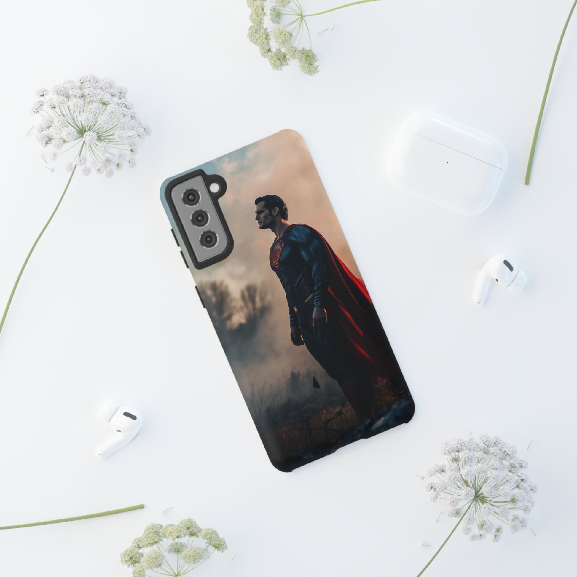 Henry Cavil Superman Tough Cases for iPhones, Samsung, and Pixel