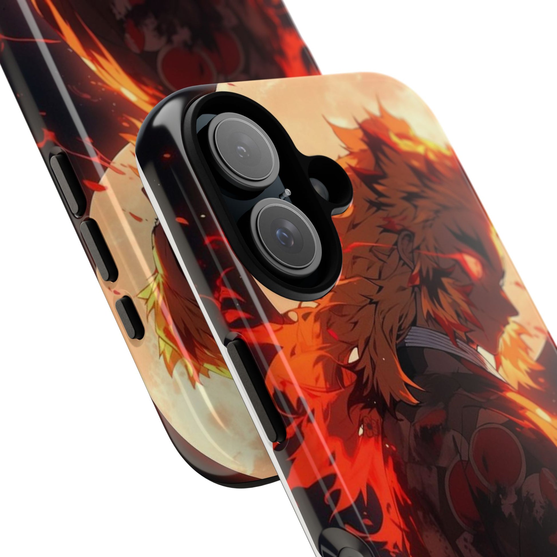 Demon Sl;ayer Rengoku Anime Phone Case, Tough Cases for iPhones, Samsung, and Pixel