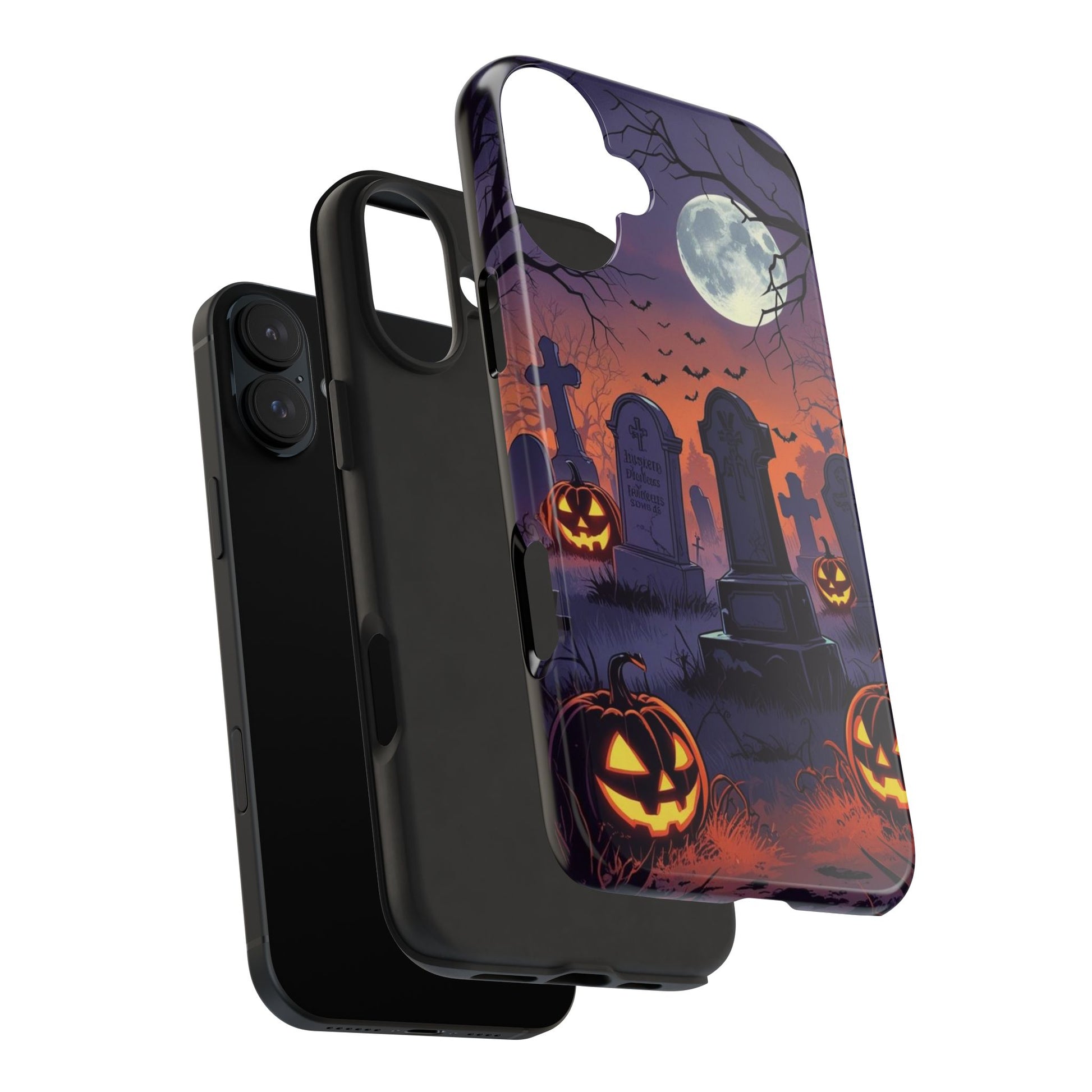 Graveyard Halloween Theme Phone Cases for iPhones & Samsung Phones
