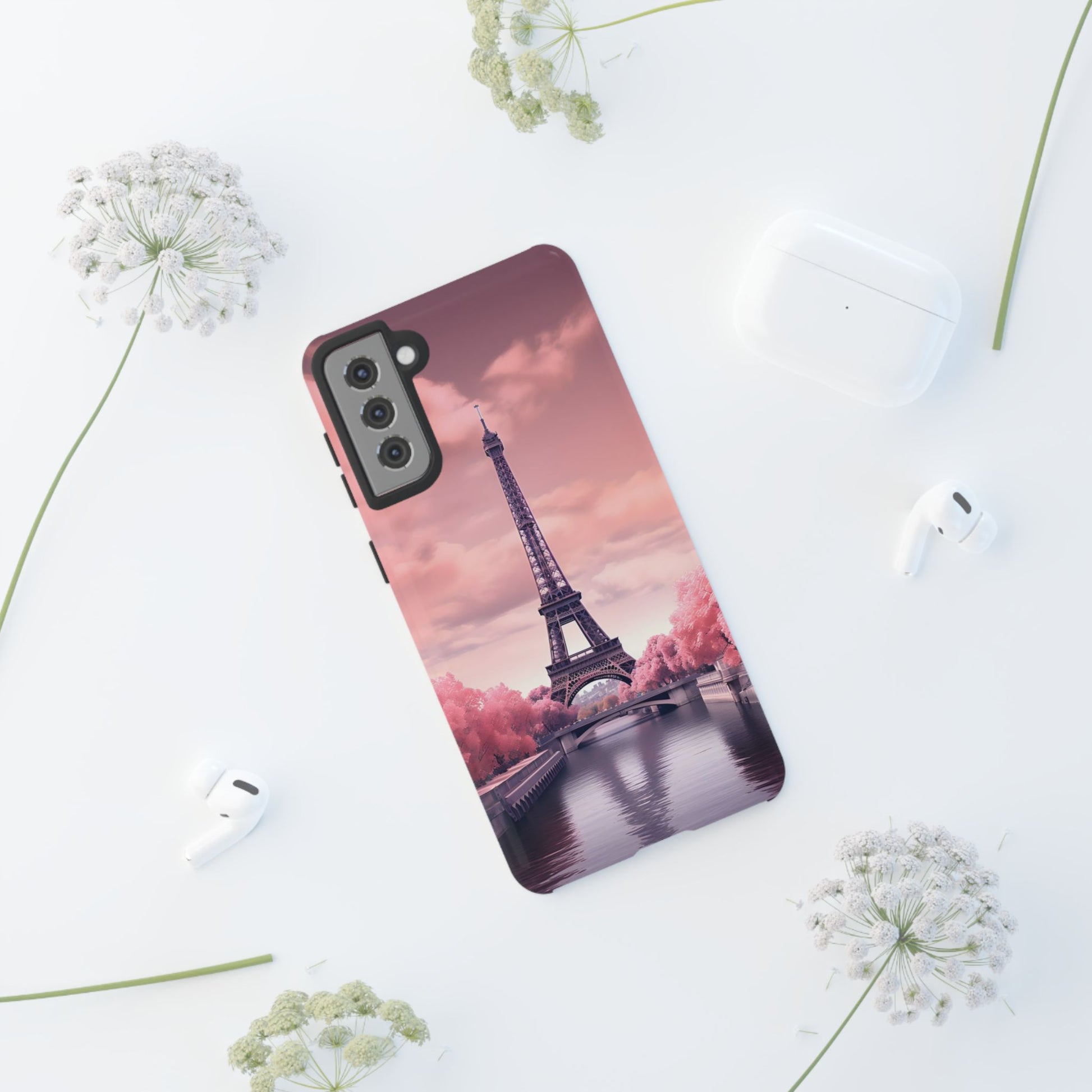 Eiffel Tower Paris Tough Cases for iPhones, Samsung, and Pixel