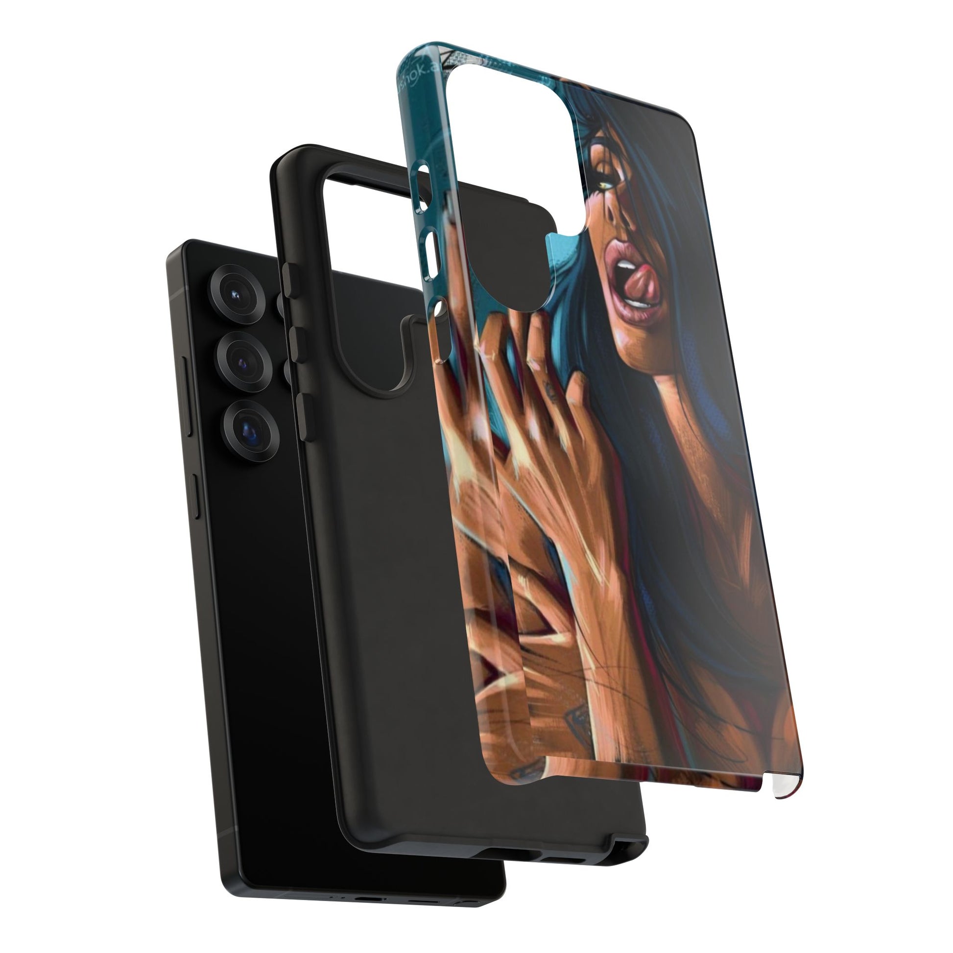 Tough Girl Theme Urban Design Cases for iPhones, Samsung, and Pixel