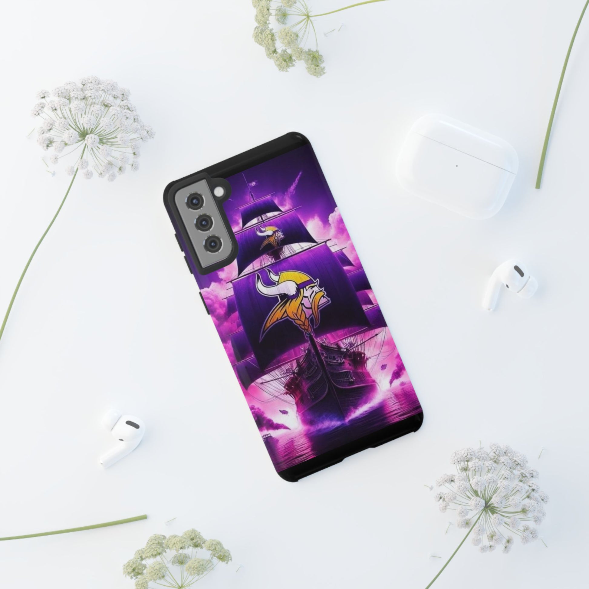 Minnesota Vikings Ship Football Phone Case, Tough Cases for iPhones, Samsung, and Pixel