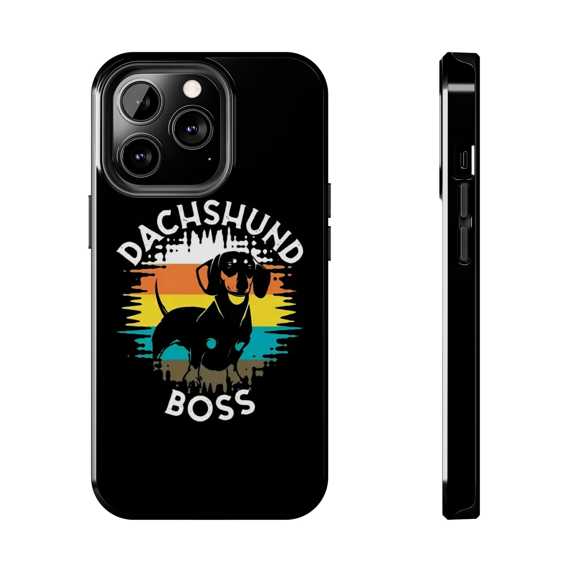 Dachshund Boss Theme Phone Cases for iPhones & Samsung Phones