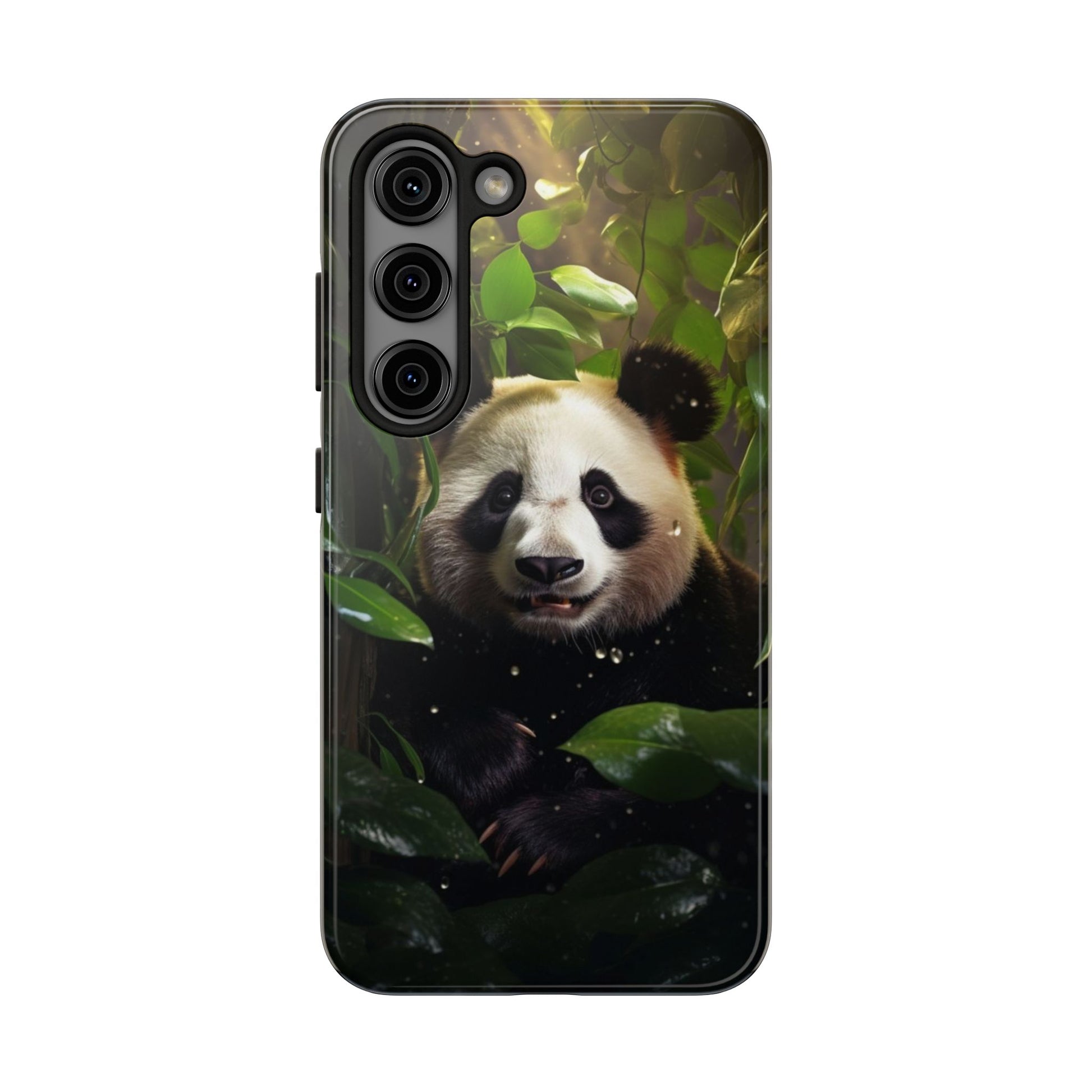 Smiling Panda Theme Phone Cases for iPhones & Samsung Phones