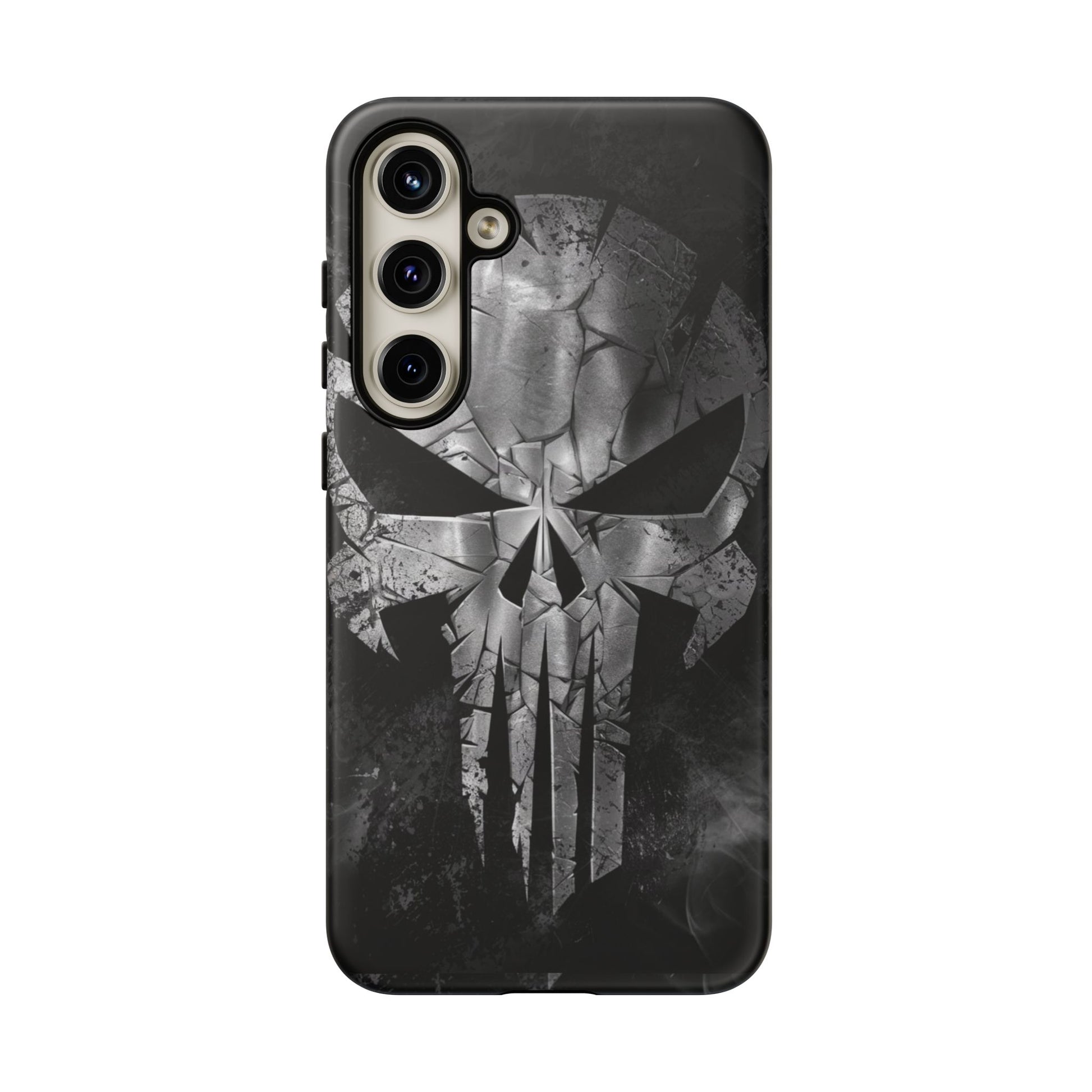The Punisher Logo Art Tough Cases for iPhones, Samsung, and Pixel