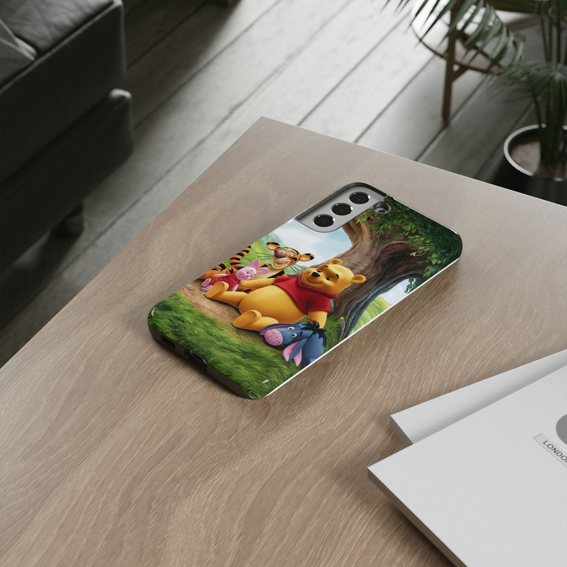 Cute Pooh Bear Phone Case, Tough Cases, Disney Phone for iPhones, Samsung, and Pixel