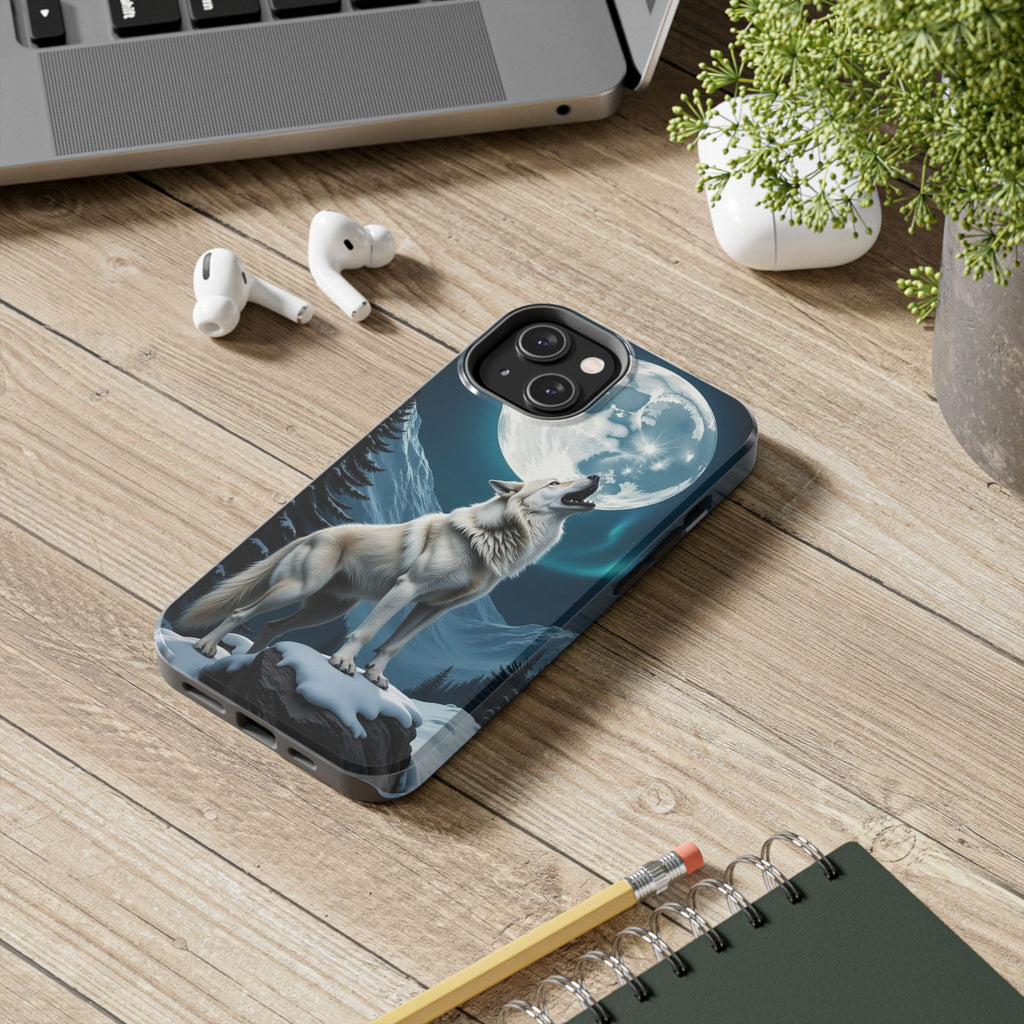 Howling Wolf Theme Phone Cases for iPhones & Samsung Phones