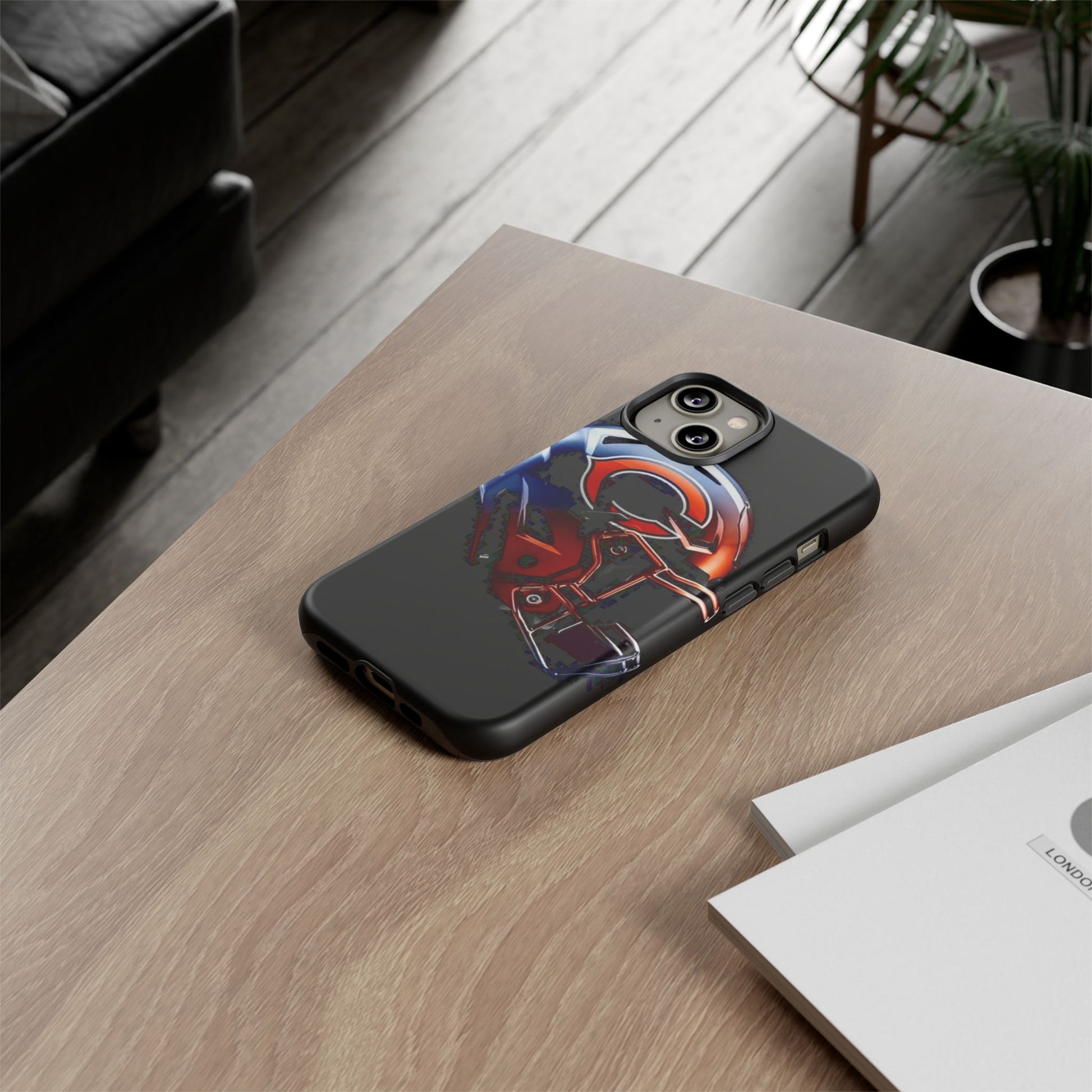 Football Helmet Chicago Bears Phone Case, Tough Cases for iPhones, Samsung, and Pixel