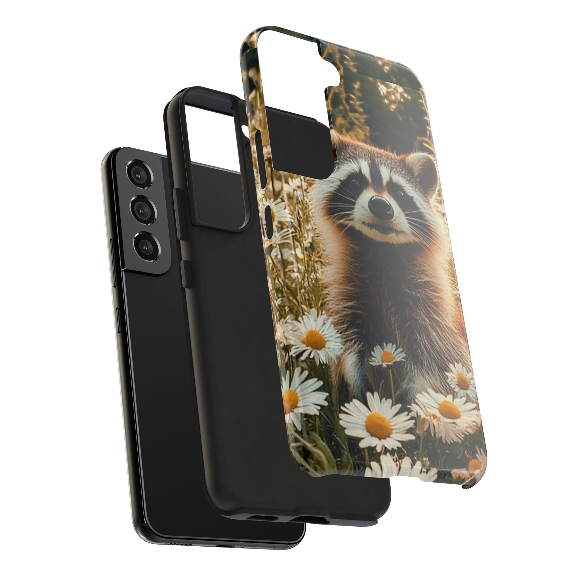Cute Raccoon Theme Phone Cases for iPhones & Samsung Phones