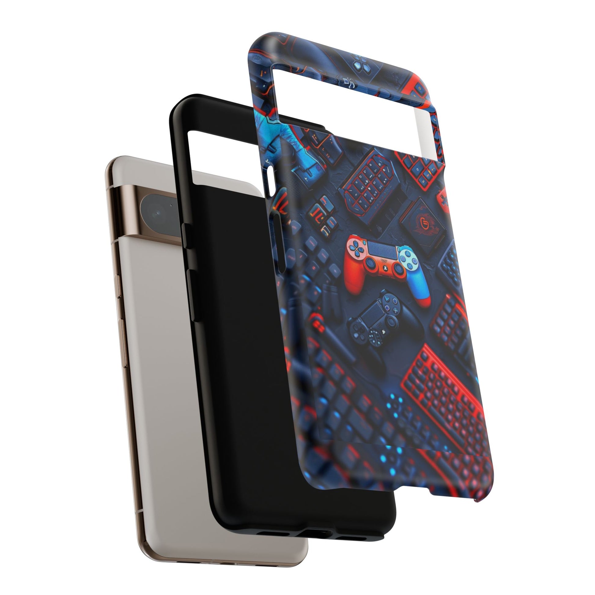 Gamer Themed Controllers Tough Cases for iPhones, Samsung, and Pixel