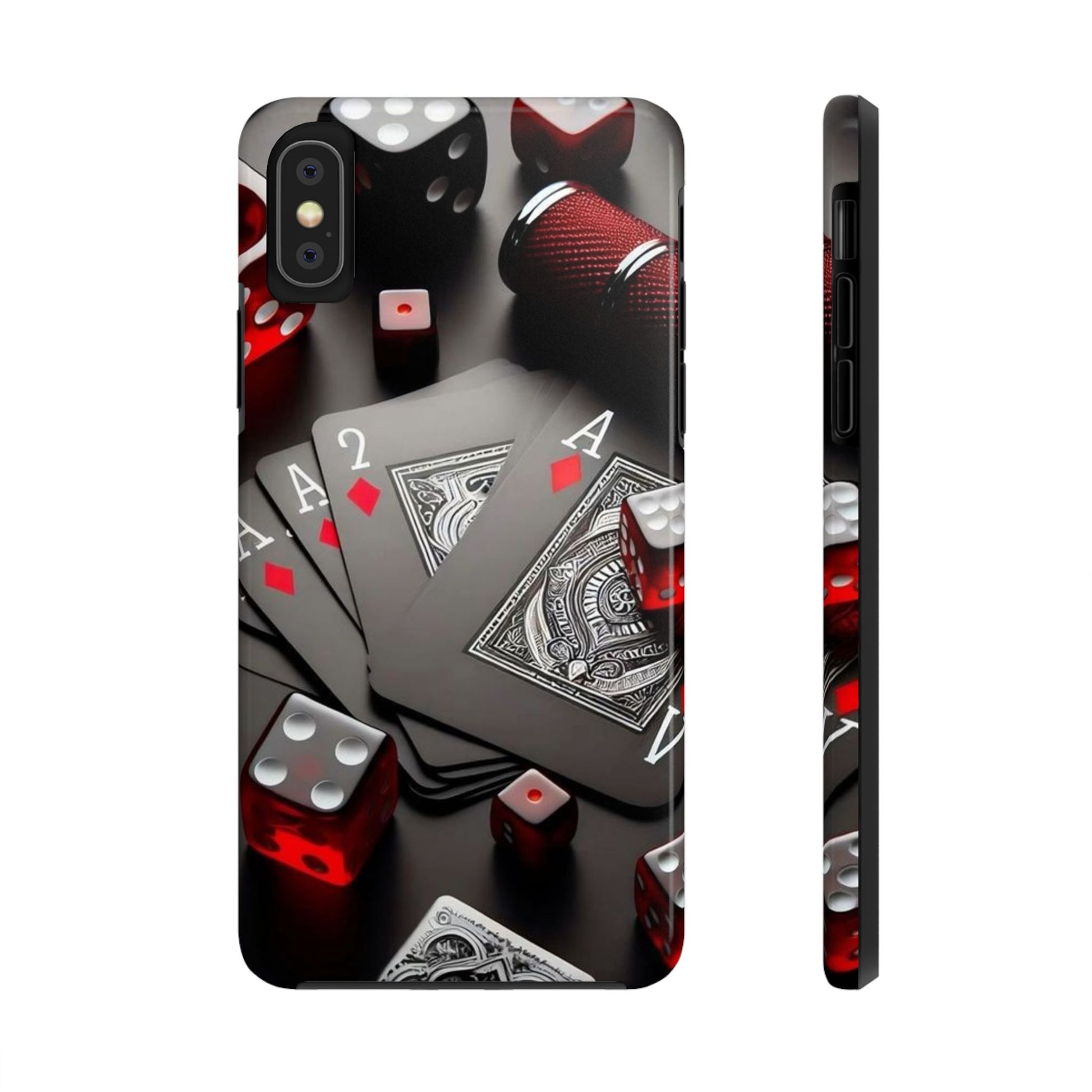 Casino Cards, Dice, and Chips Theme Phone Cases for Iphones & Samsung Phones