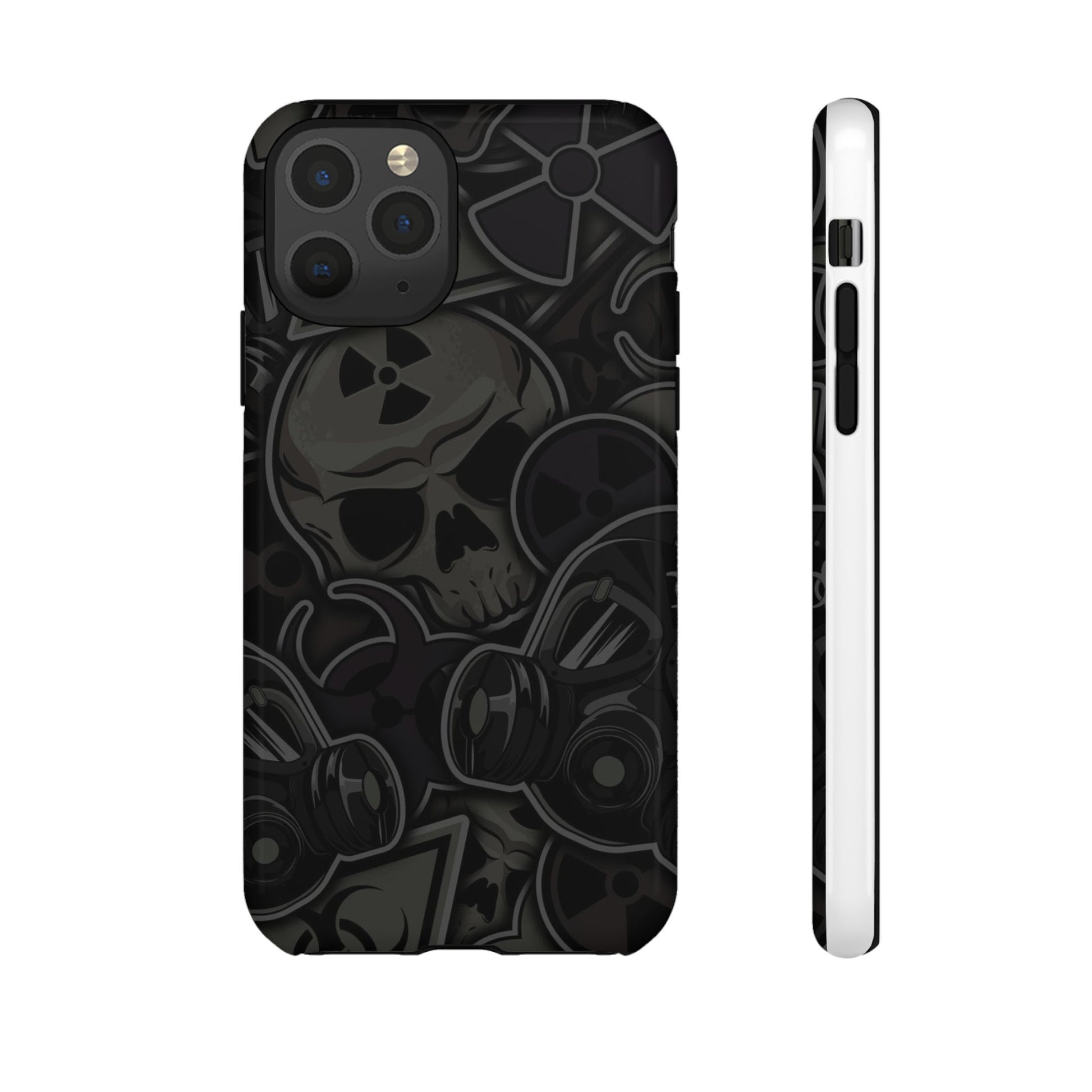 Tough Cases Phone Case, Edgy Skull Design Phone Cover, Gothic Cell Phone Shell