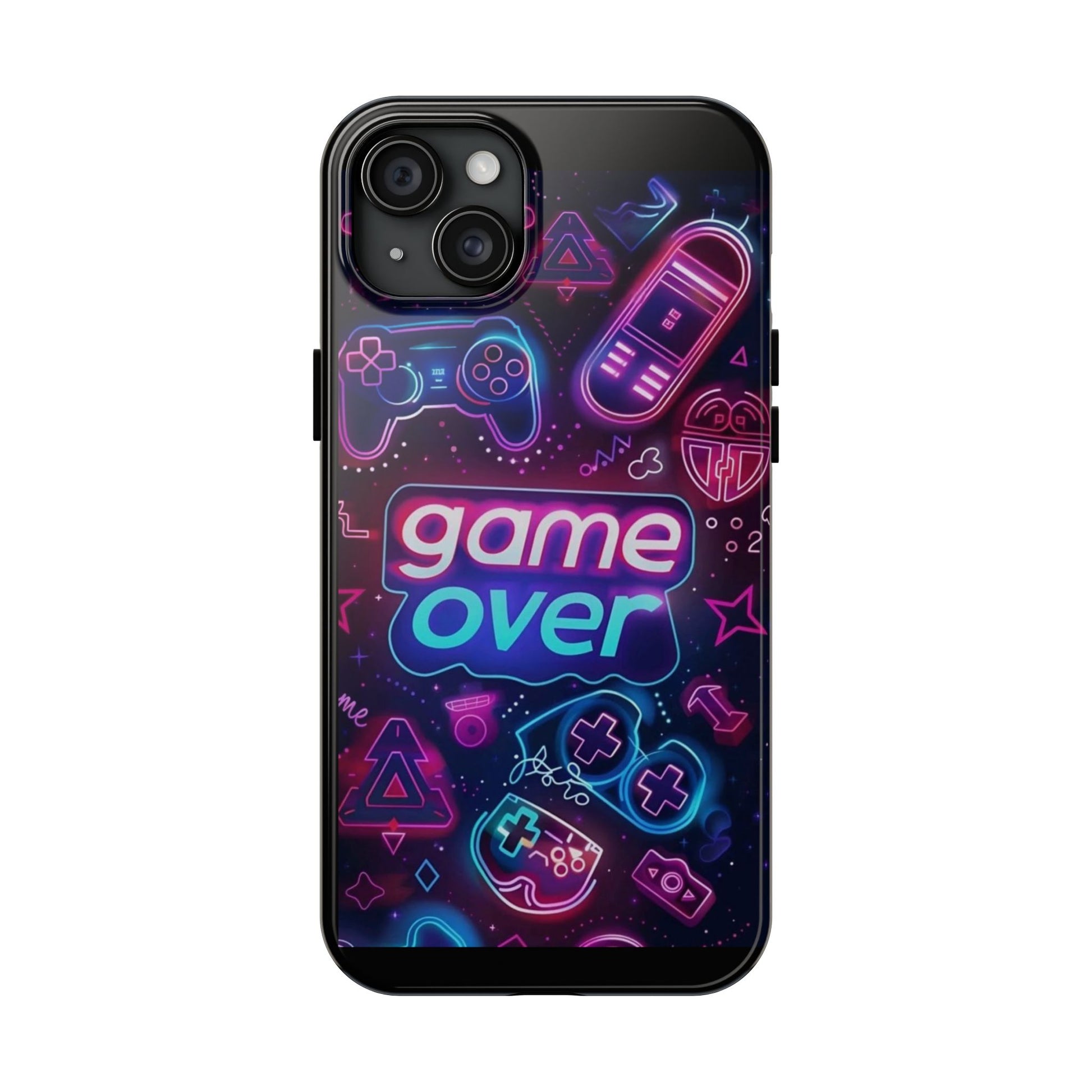 Game Over Gamer Themed Phone Cases for Iphones & Samsung Phones