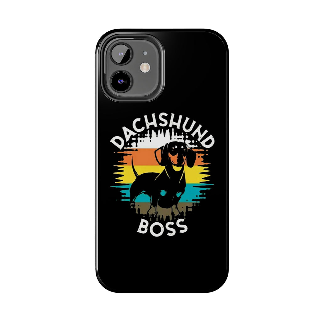 Dachshund Boss Theme Phone Cases for iPhones & Samsung Phones