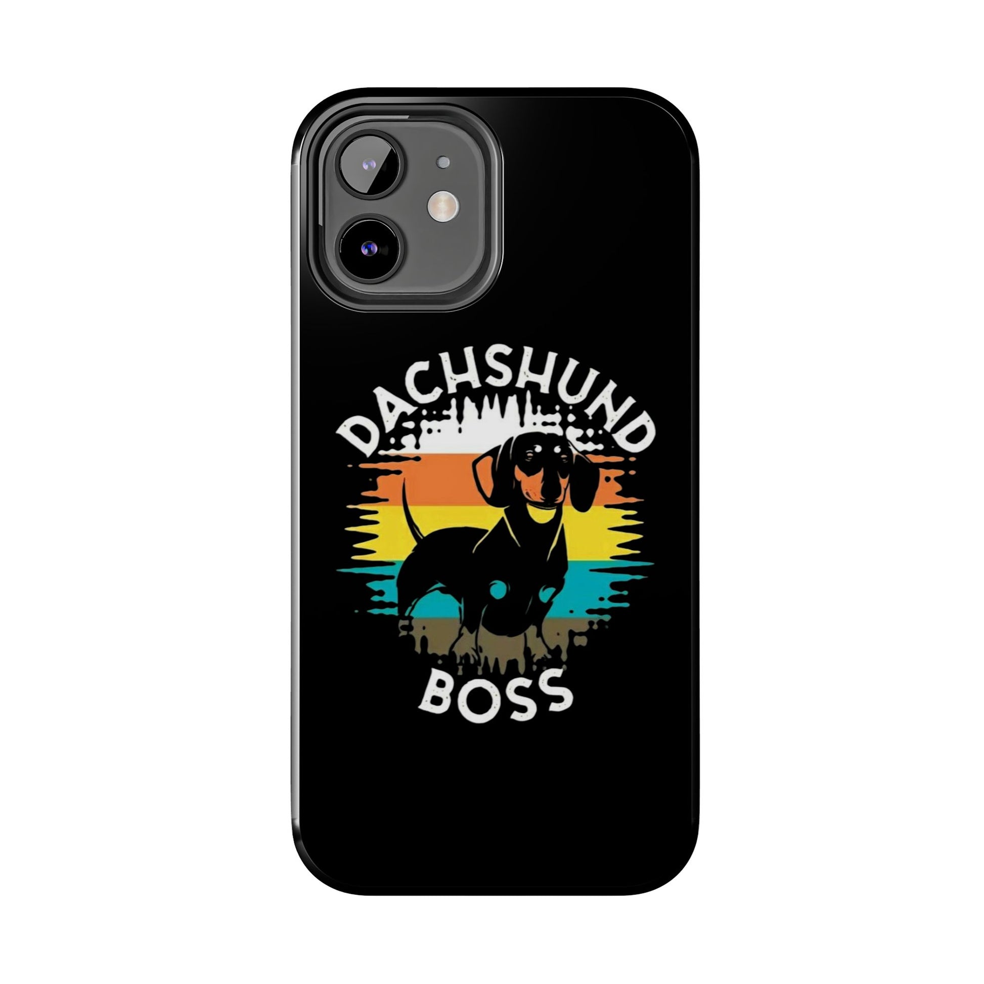 Dachshund Boss Theme Phone Cases for iPhones & Samsung Phones