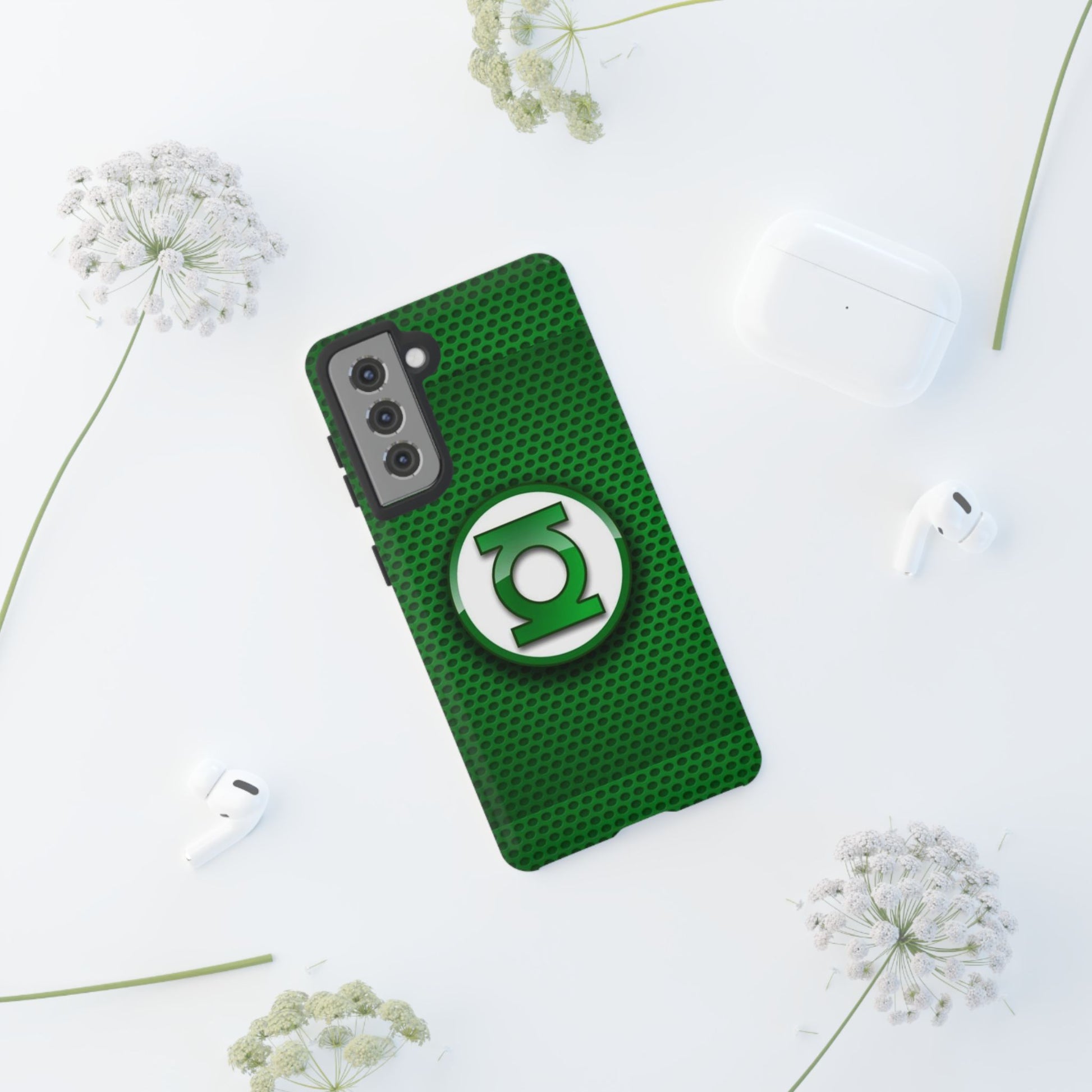 Green Lantern Logo Phone Case, Tough Cases, DC Case for iPhones, Samsung, and Pixel