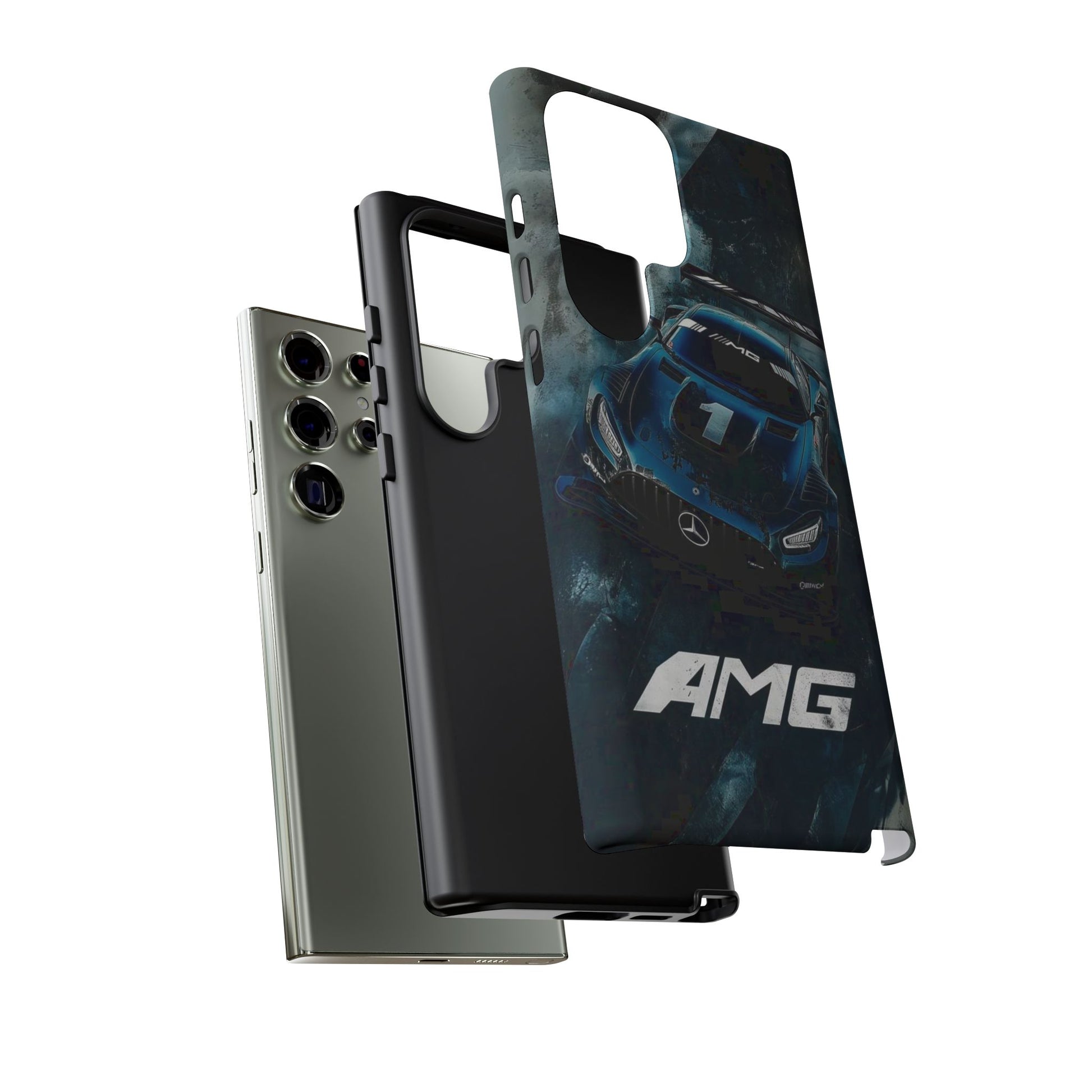 Mercedes AMG Racing Car Tough Cases for iPhones, Samsung, and Pixel