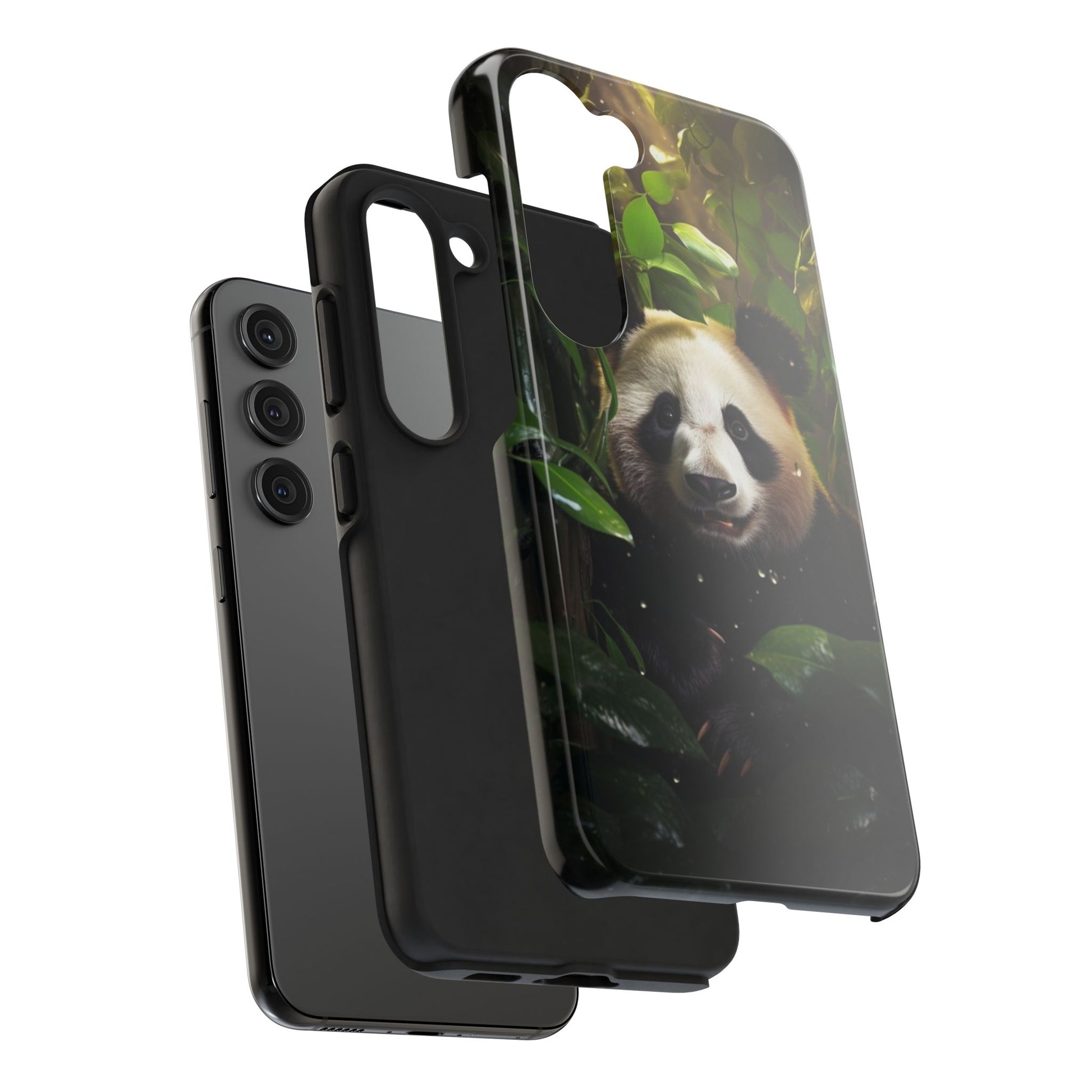 Smiling Panda Theme Phone Cases for iPhones & Samsung Phones
