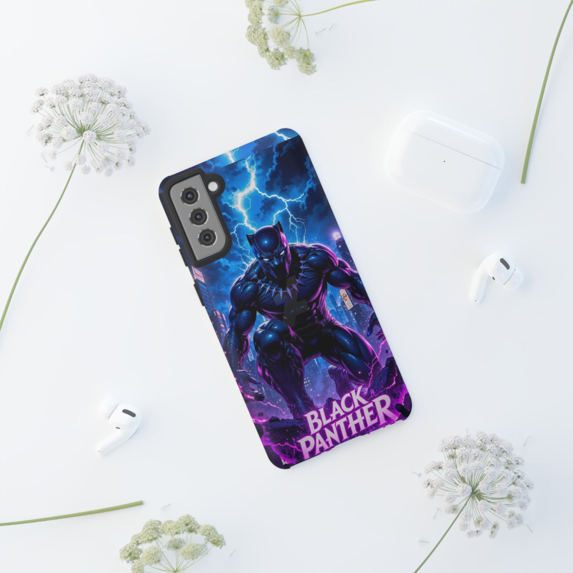 Black Panther Phone Case, Tough Cases for iPhones, Samsung, and Pixel