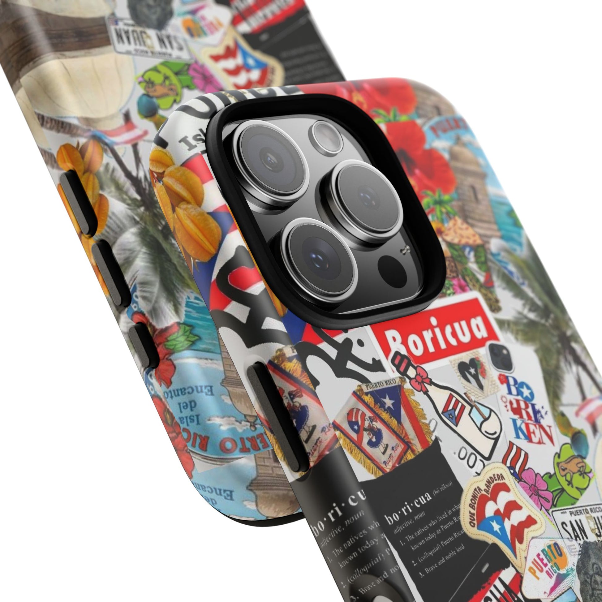 Puerto Rico Boricua Art Tough Cases for iPhones, Samsung, and Pixel