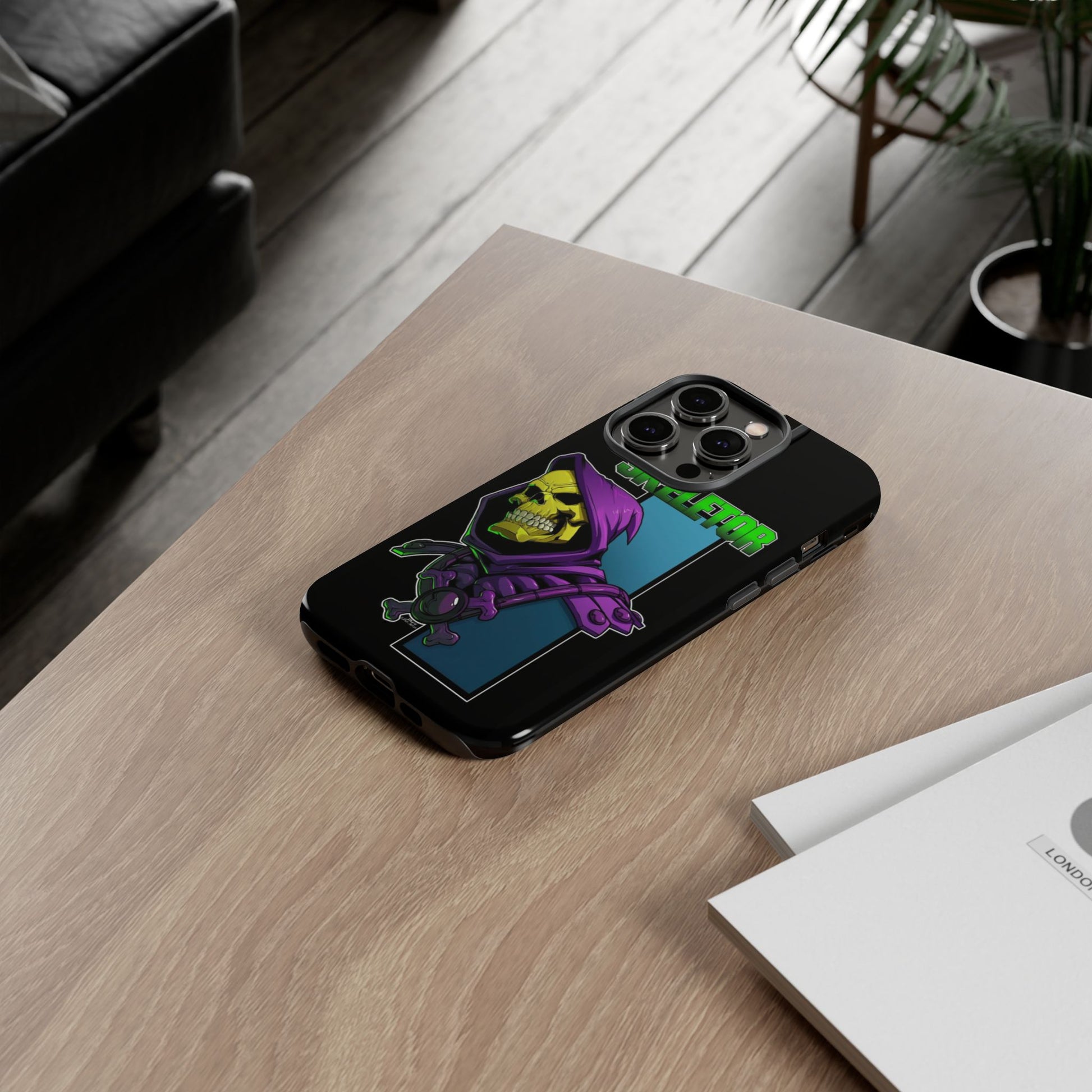 Skeletor Tough Cases for iPhones, Samsung, and Pixel
