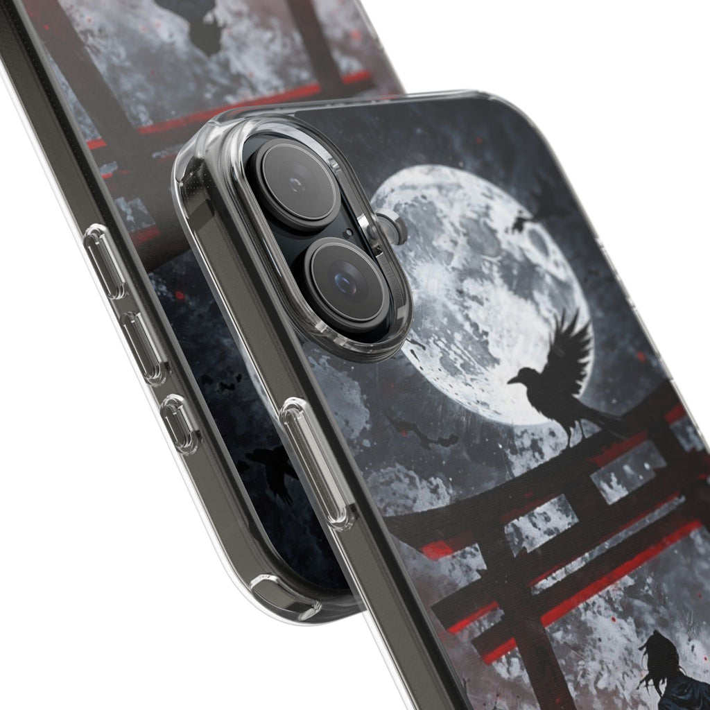 The Lone Samurai and Crow Design case for Iphone and Samsung phones